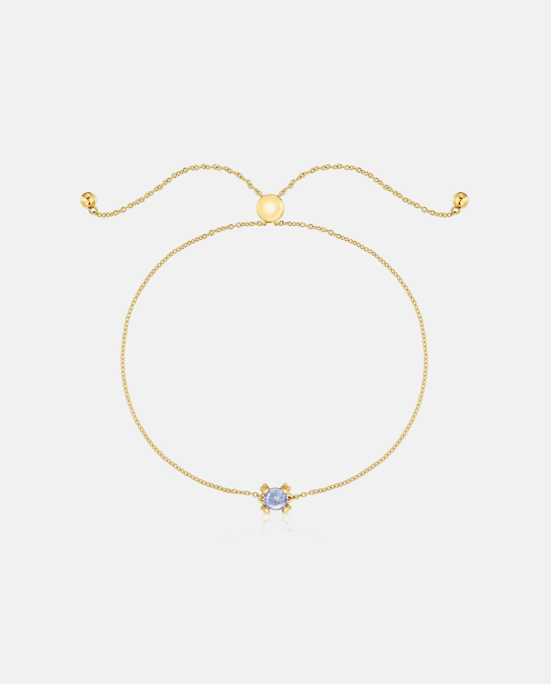 Pulseira Color Pills de Ouro e Tanzanita Transparente-2