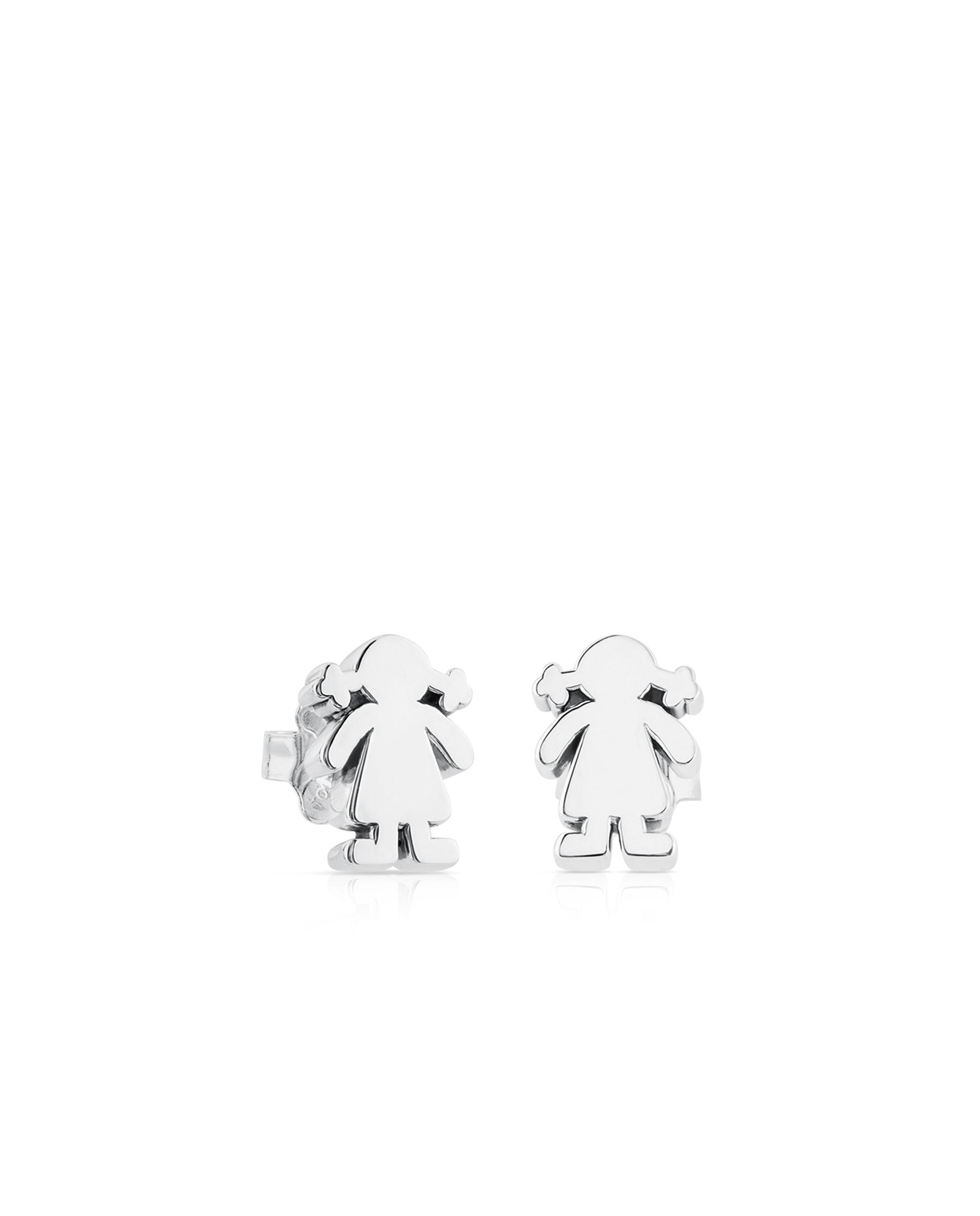 Pendentes Sweet Dolls de Prata Prateado-1