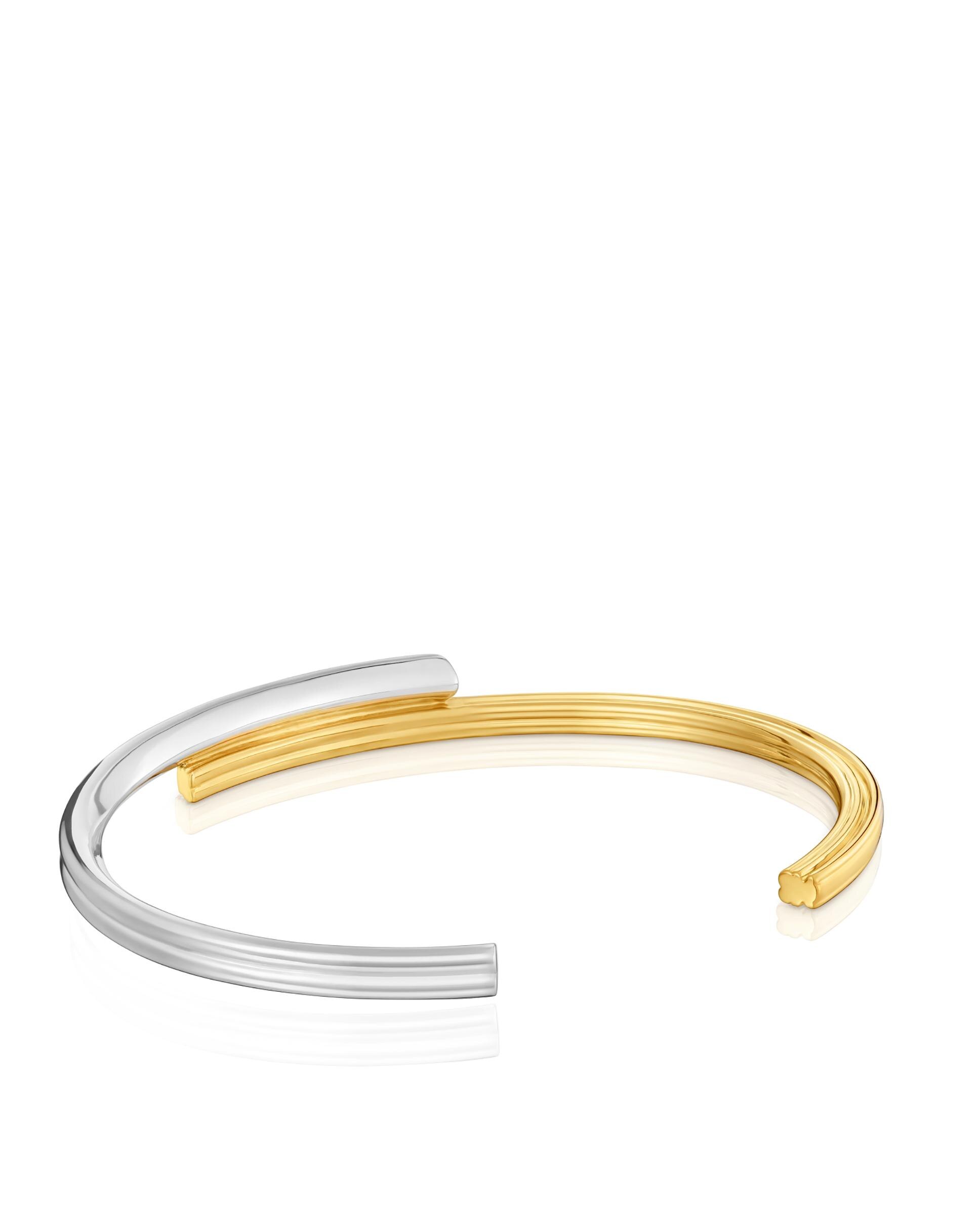 Pulseira de Corrente Tous 1950 Bicolor com Urso e Coração Multicolor-2
