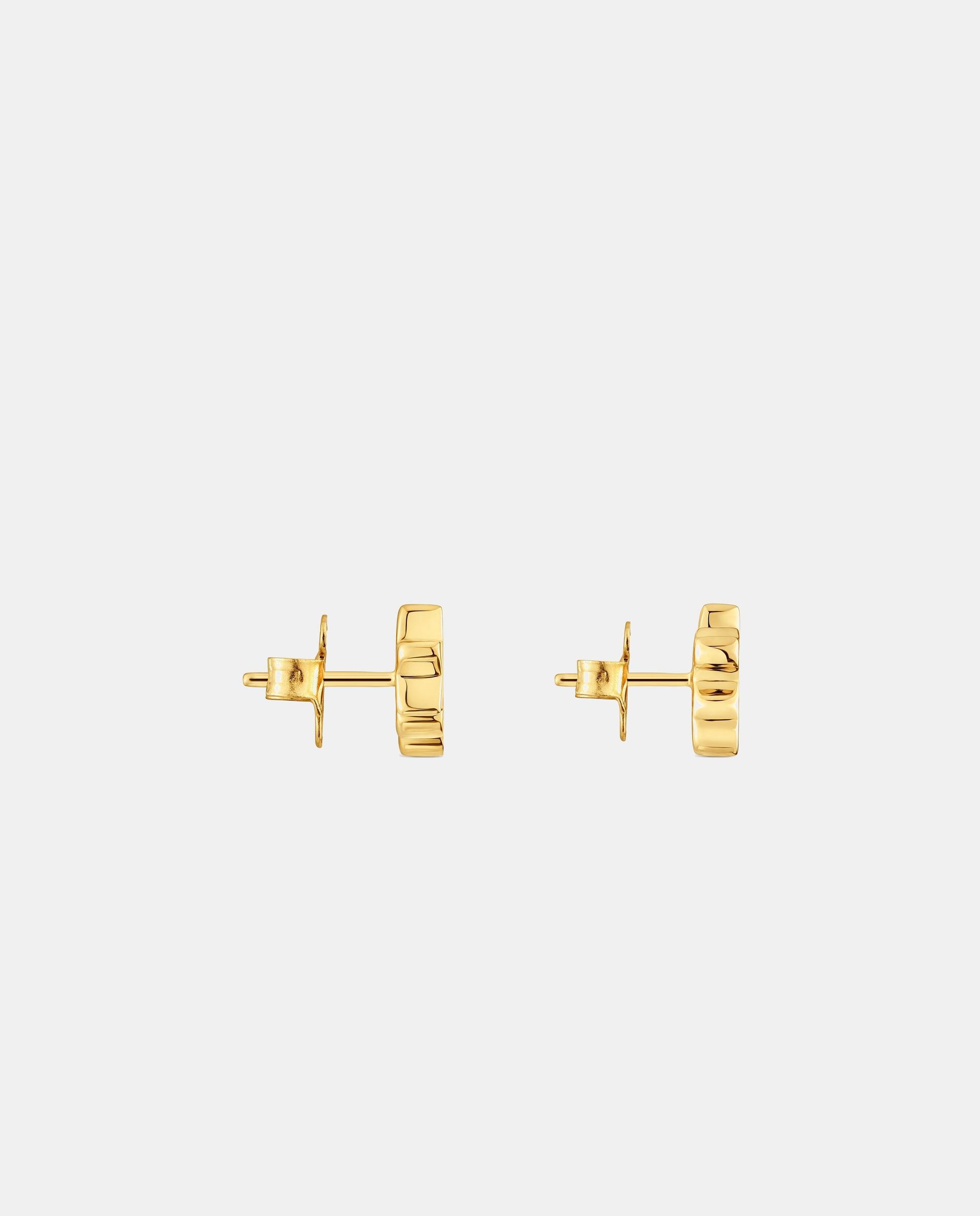 Brincos Tous 1950 Banhados a Ouro 18 Kt Sobre Prata e Diamantes Branco-2