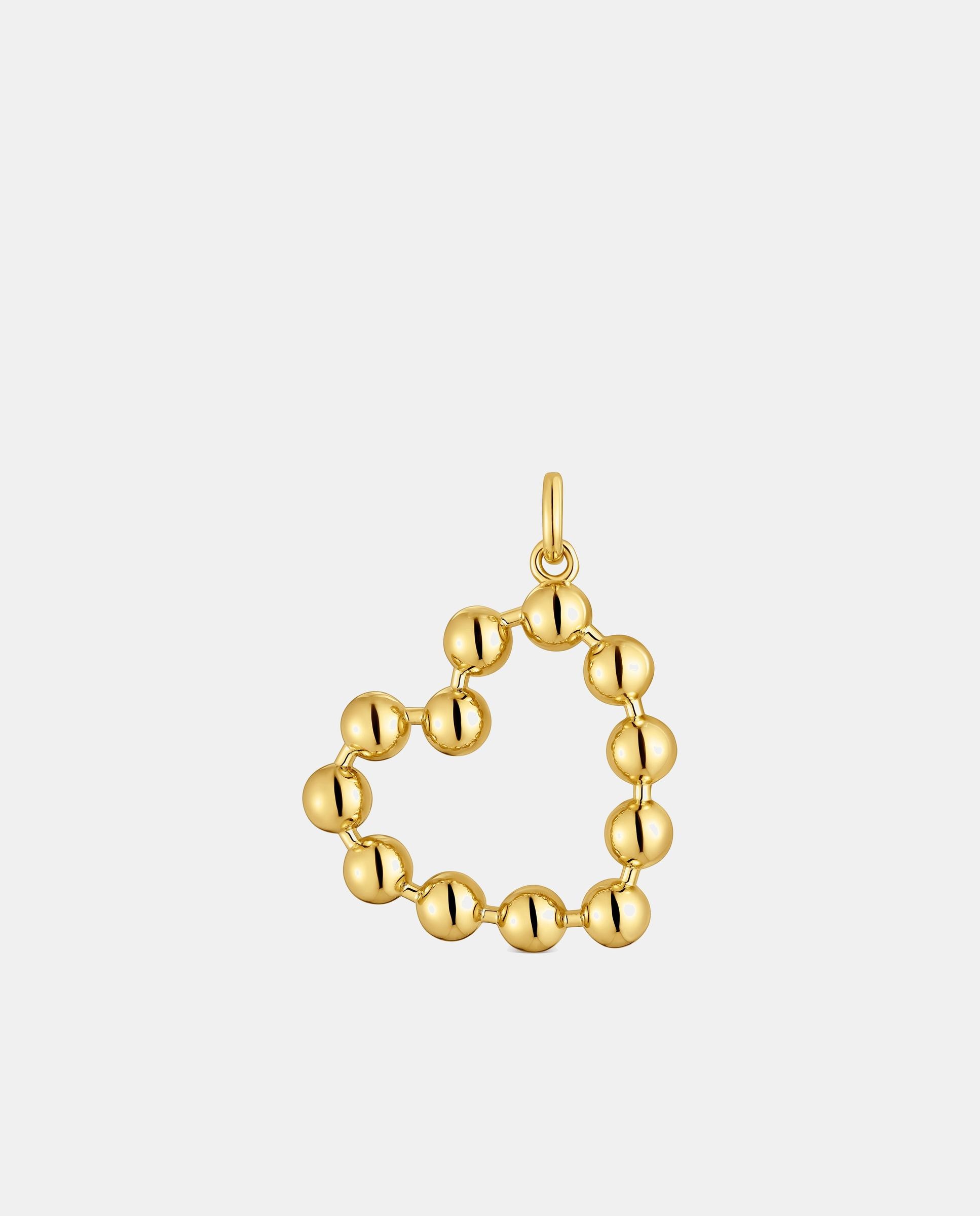 Imagem 0 de Pendente Sugar Party de Coração Banhado a Ouro 18 Kt Sobre Prata