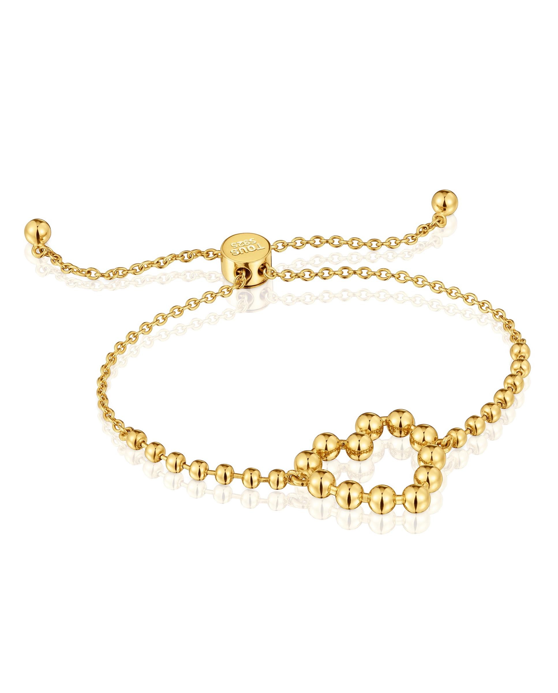 Imagem 0 de Pulseira de Corrente Sugar Party Coração Banhada a Ouro 18 Kt Sobre Prata