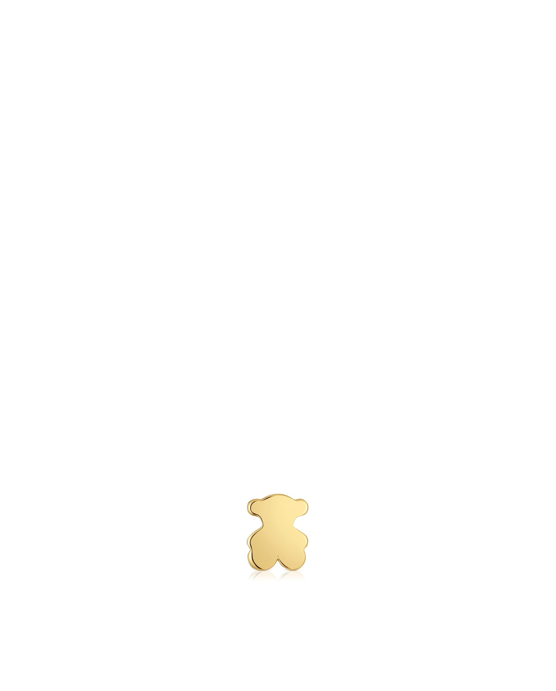 Pingente Tous 1950 Urso Banhado em Ouro 18 kt sobre Prata Ouro-1