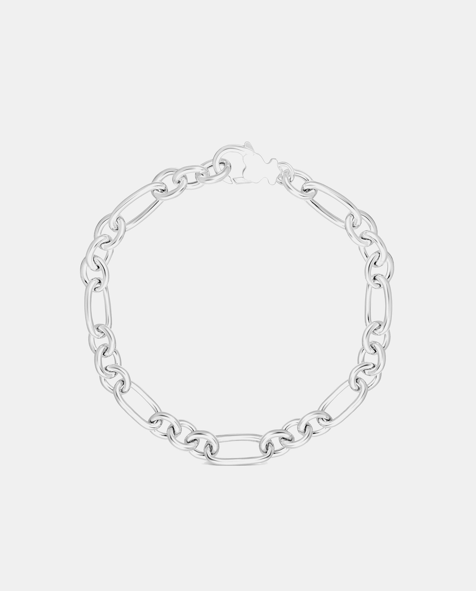Pulseira de Corrente Tous Basic de Prata com Argolas Prateado-2
