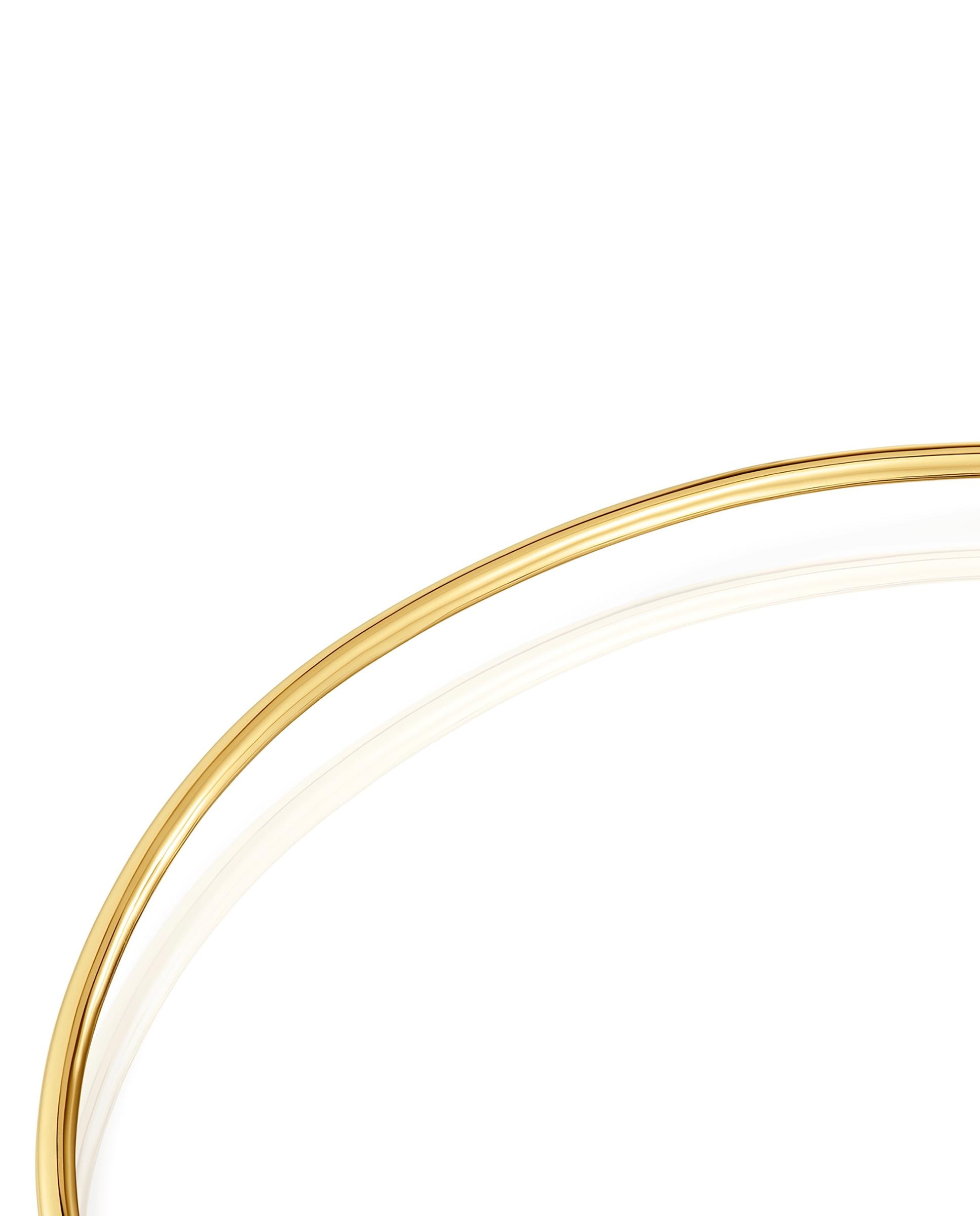 Colar Básico Banhado em Ouro 18 Kt Sobre Prata Dourado-3