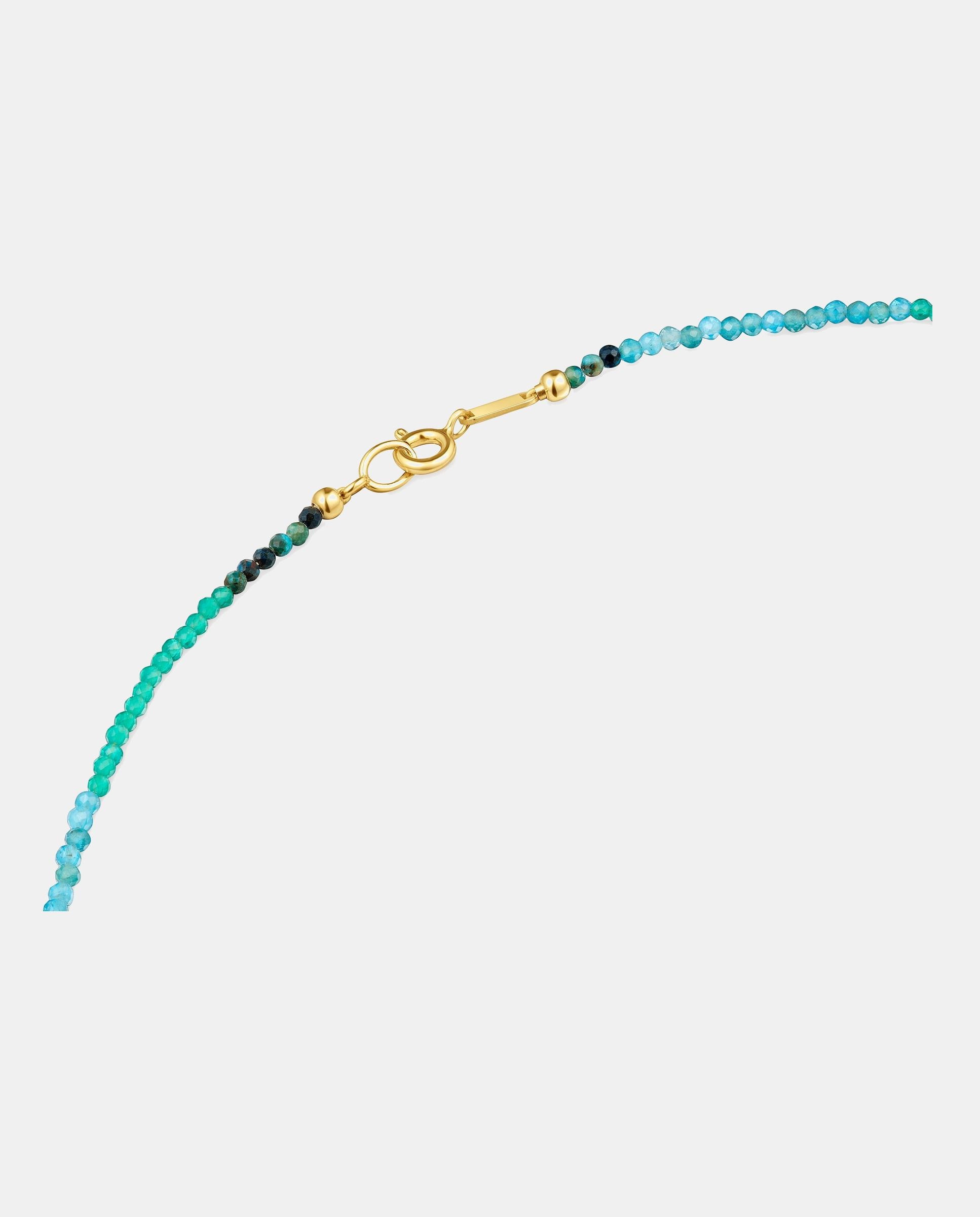 Colar Bold Bear Curto Banhado em Ouro 18 Kt Sobre Prata e Turmalinas Multicolor-3