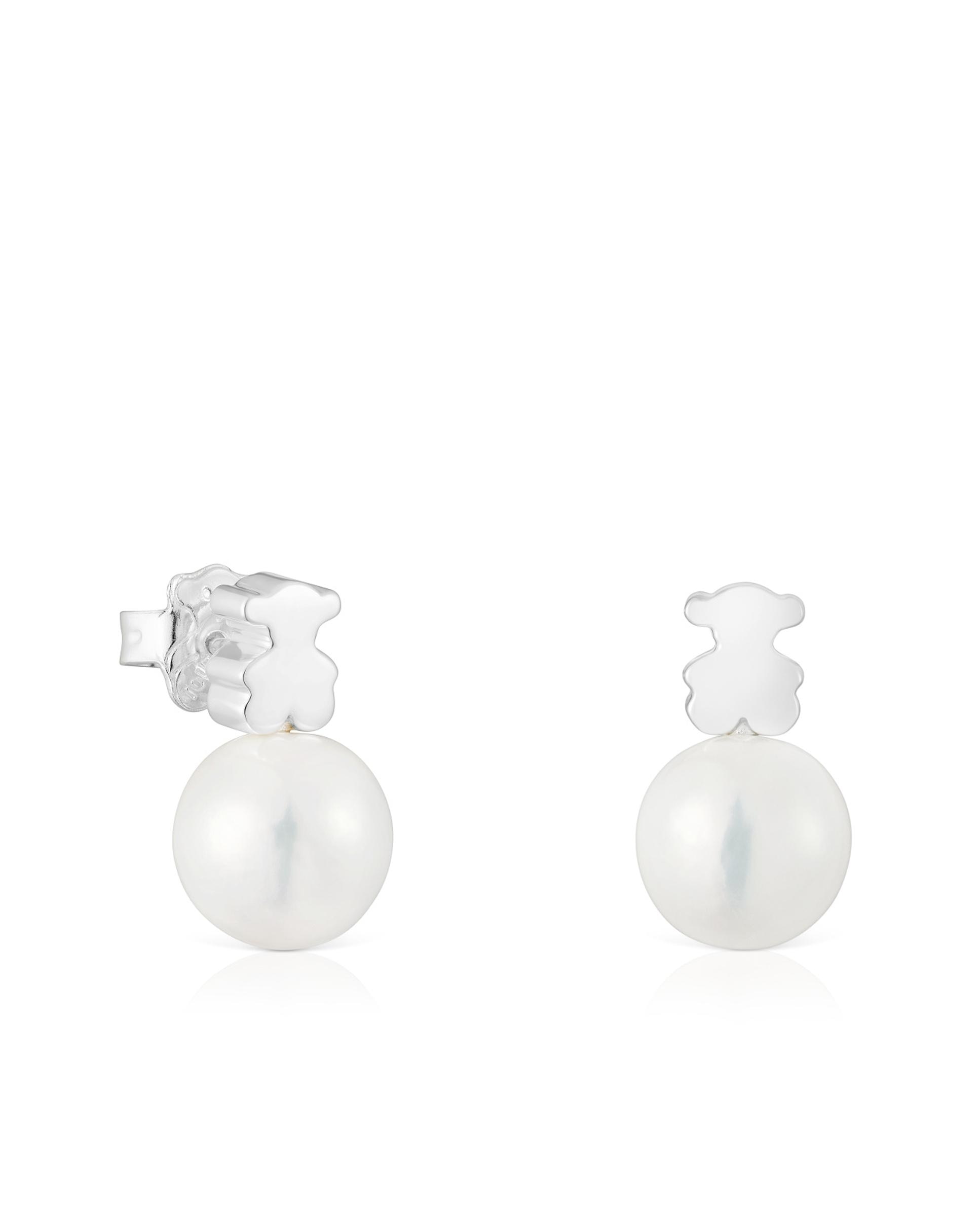 Imagem 0 de Brincos Sweet Dolls Urso de Prata e Pérola