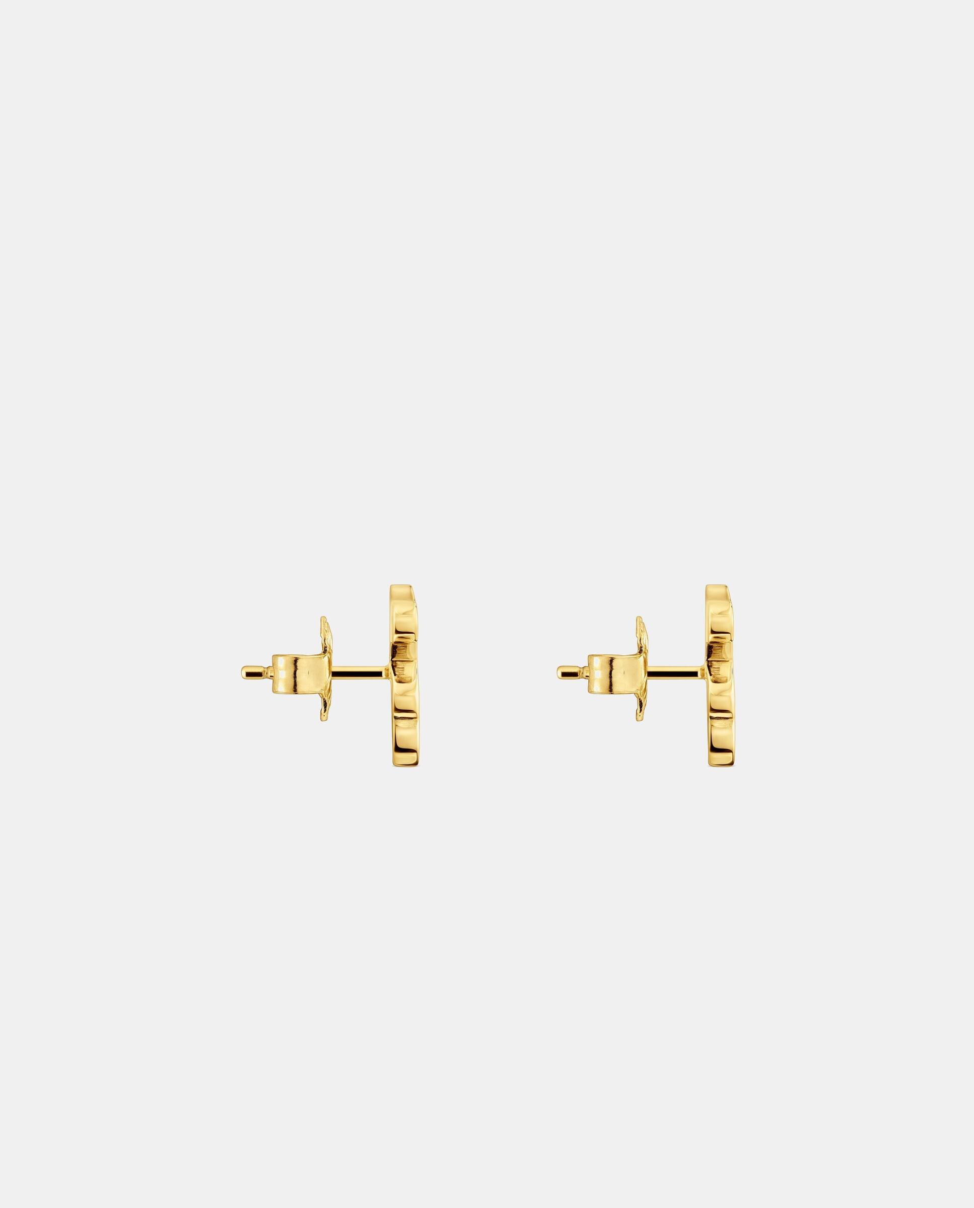 Brincos Sweet Dolls Urso Banhados em Ouro 18 Kt Sobre Prata Dourado-2