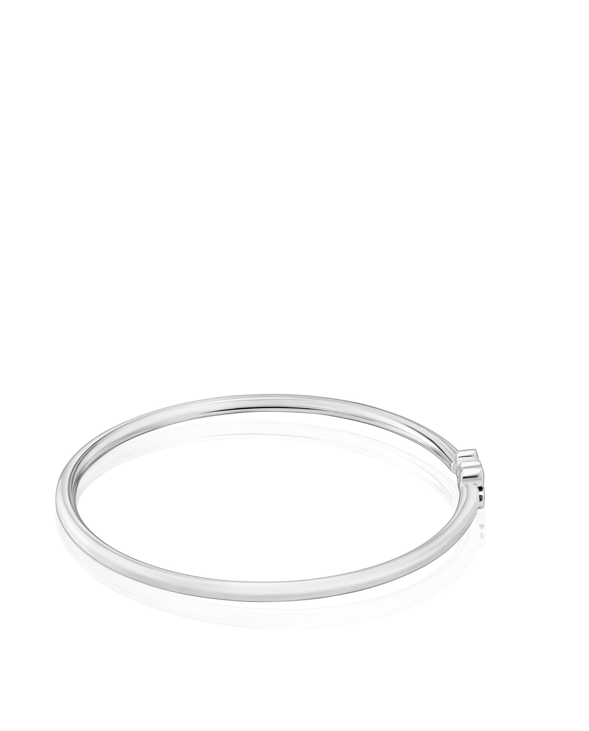 Pulseira de Corrente Sweet Dolls de Prata com Urso Prateado-1