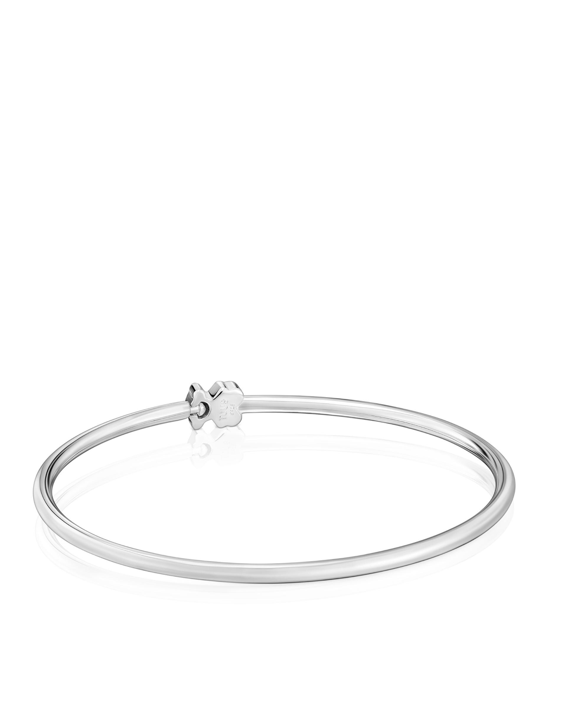 Pulseira de Corrente Sweet Dolls de Prata com Urso Prateado-2