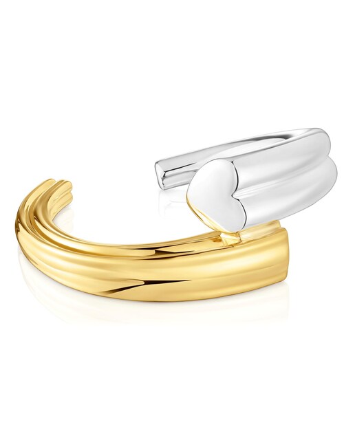 Imagem 0 de Pulseira Escrava Tous 1950 Bicolor com Urso