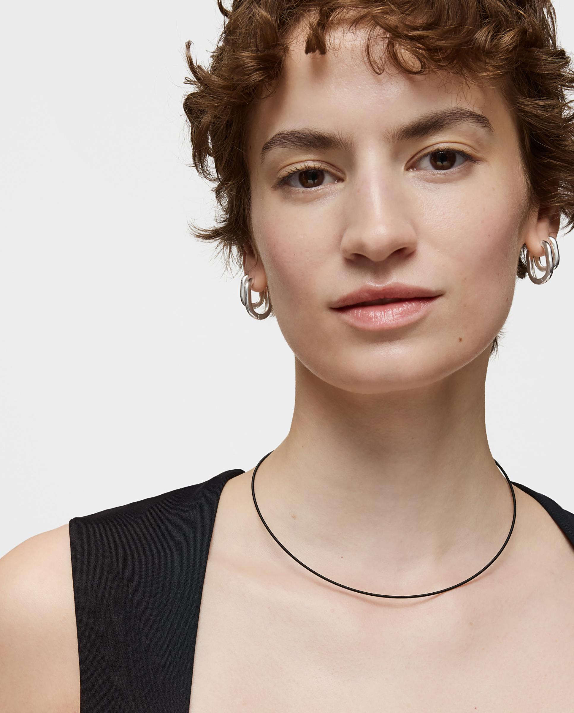 Colar Atelier de Platino em Preto Preto / Prata-4