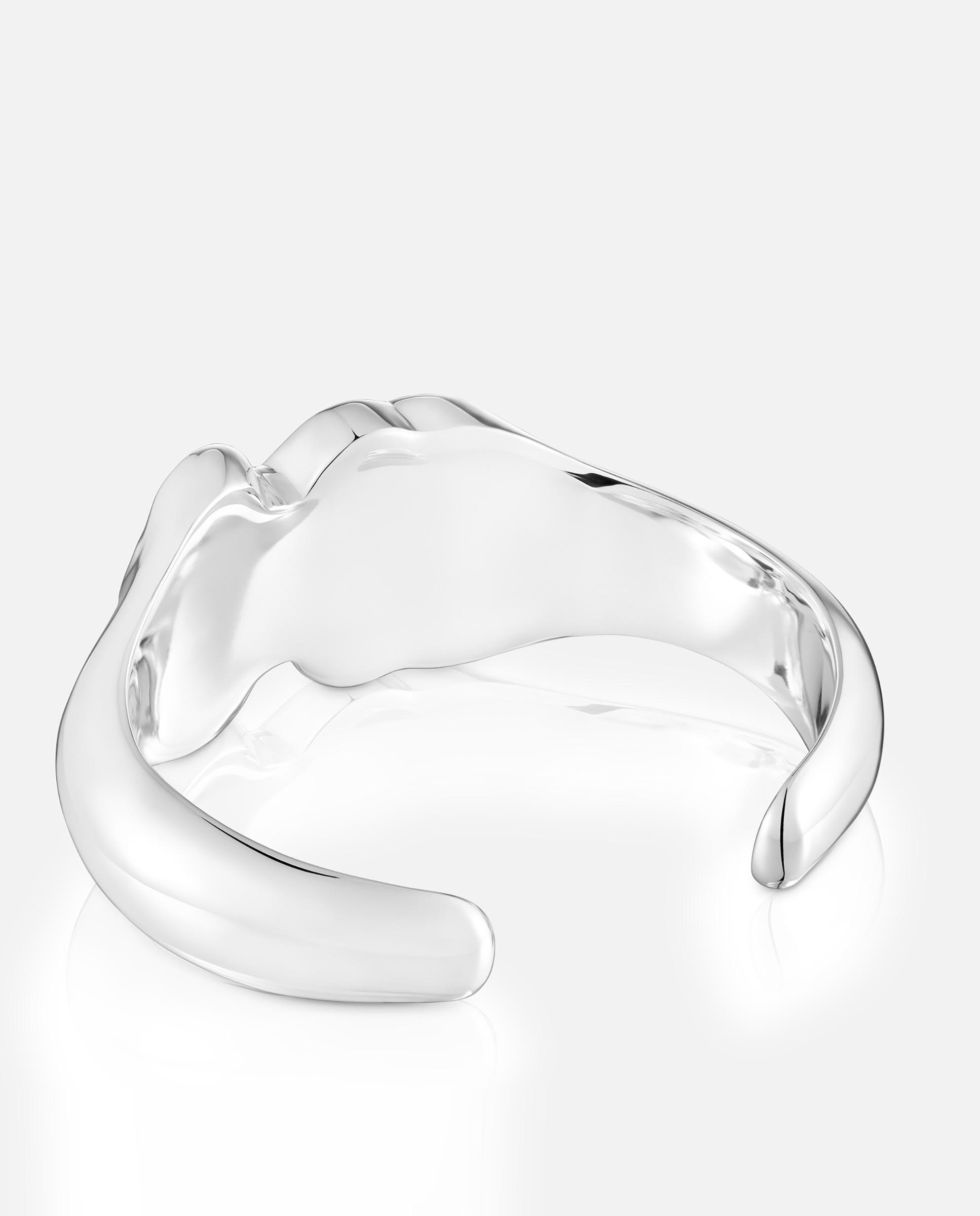 Bracelete Icon Color de Prata com Urso em Onyx 34 Mm Preto-3