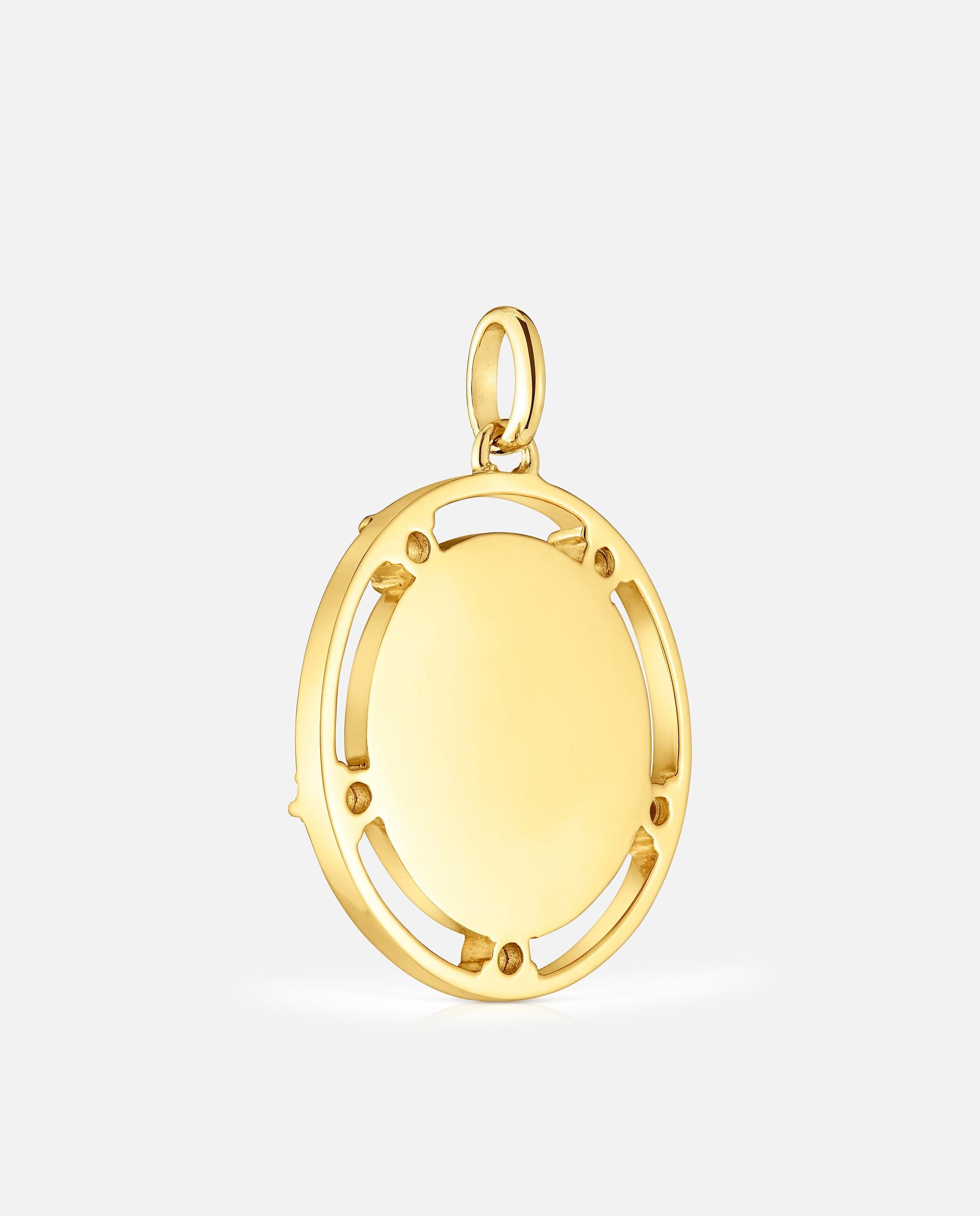 Pendente Basics Banhado em Ouro 18 Kt Sobre Prata e Topázios Branco-3