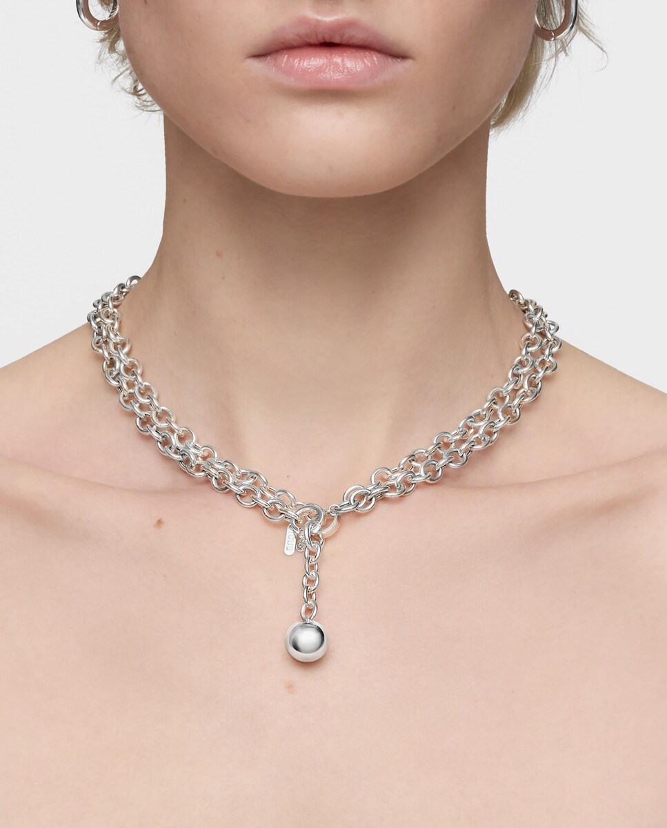 Pendentes Plump de Prata Prateado-5