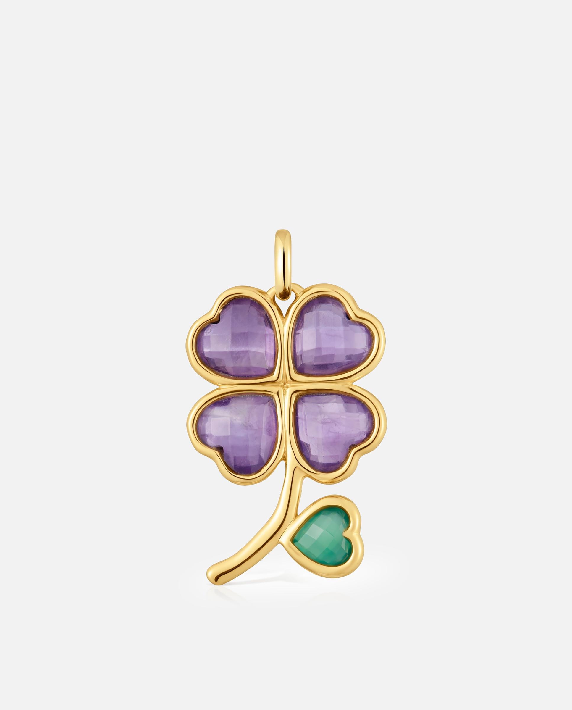 Pendente Daisy Banhado em Ouro de 18 Kt Sobre Prata com Gemas Multicolor-1