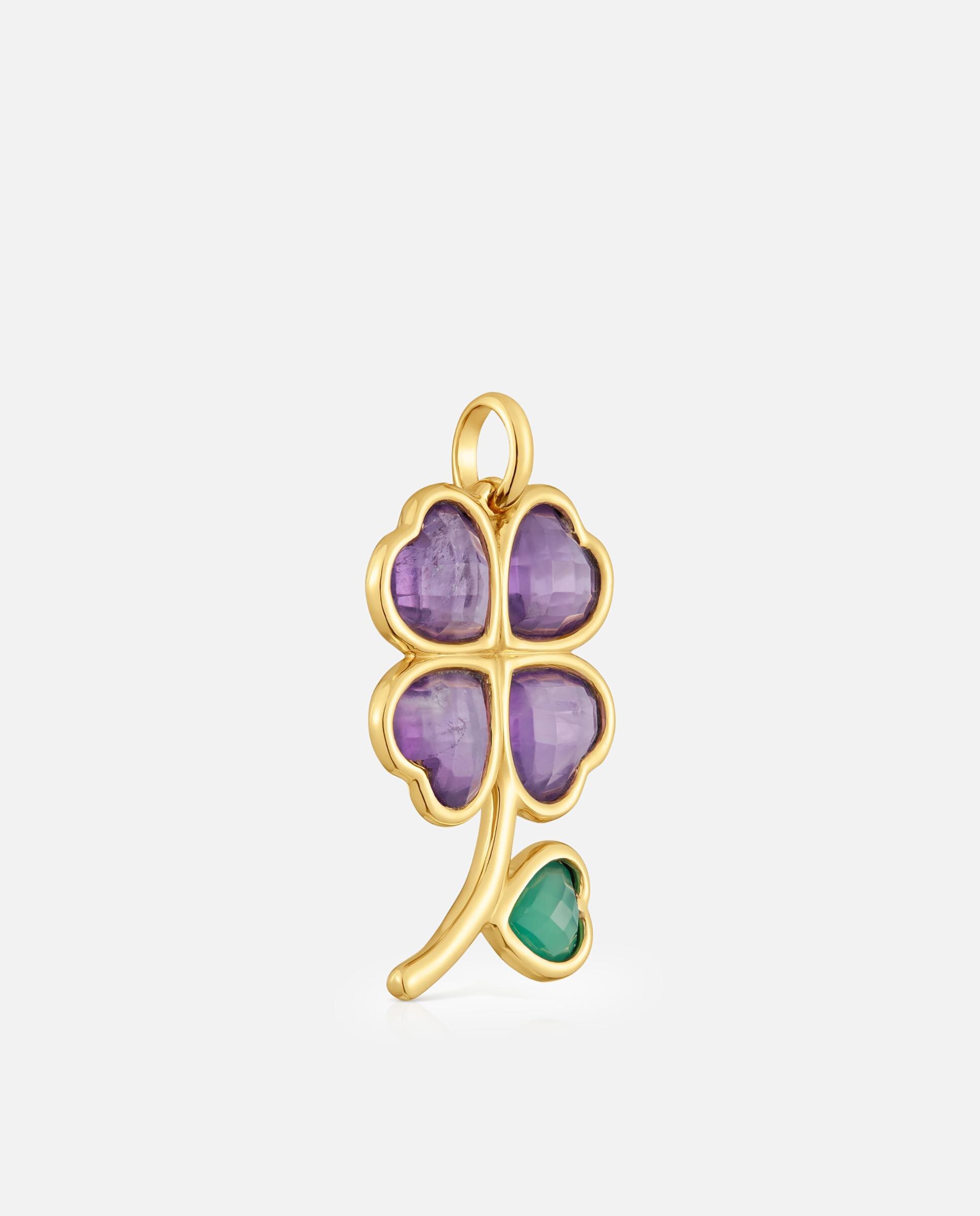 Pendente Daisy Banhado em Ouro de 18 Kt Sobre Prata com Gemas Multicolor-2