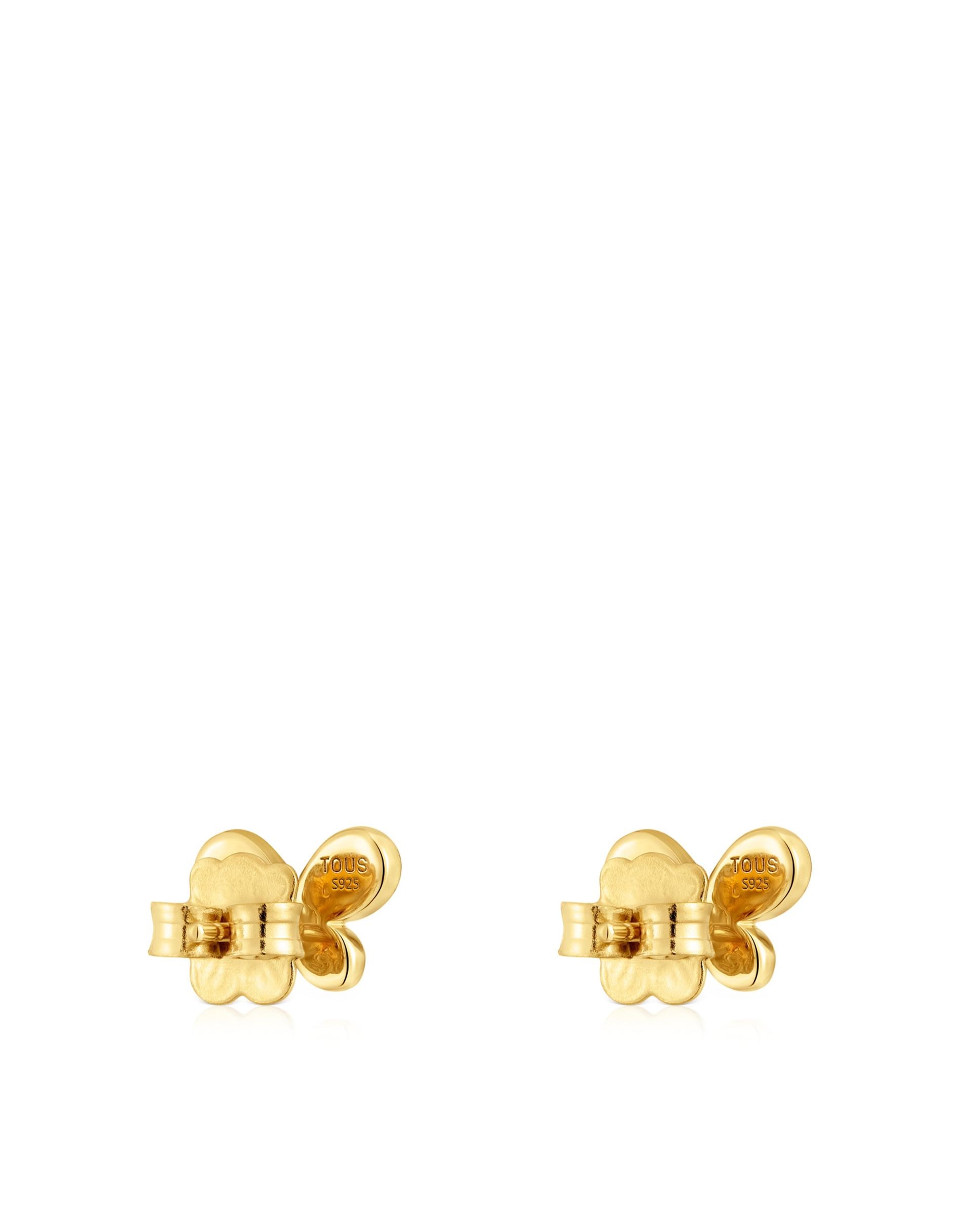 Brincos Daisy Banhados a Ouro de 18 Kt Sobre Prata e Ametista Roxo-3