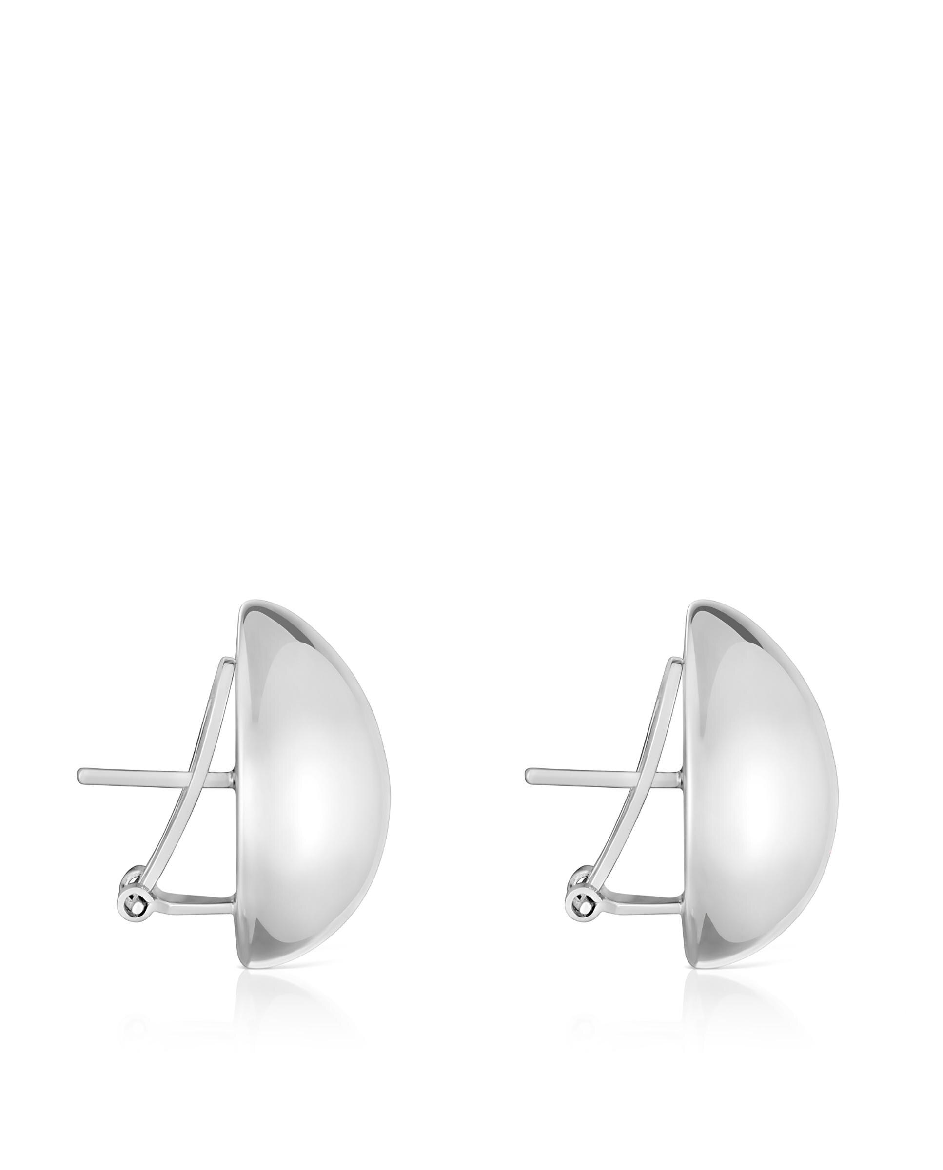 Brincos Daisy de Prata de 22 Mm Prateado-2