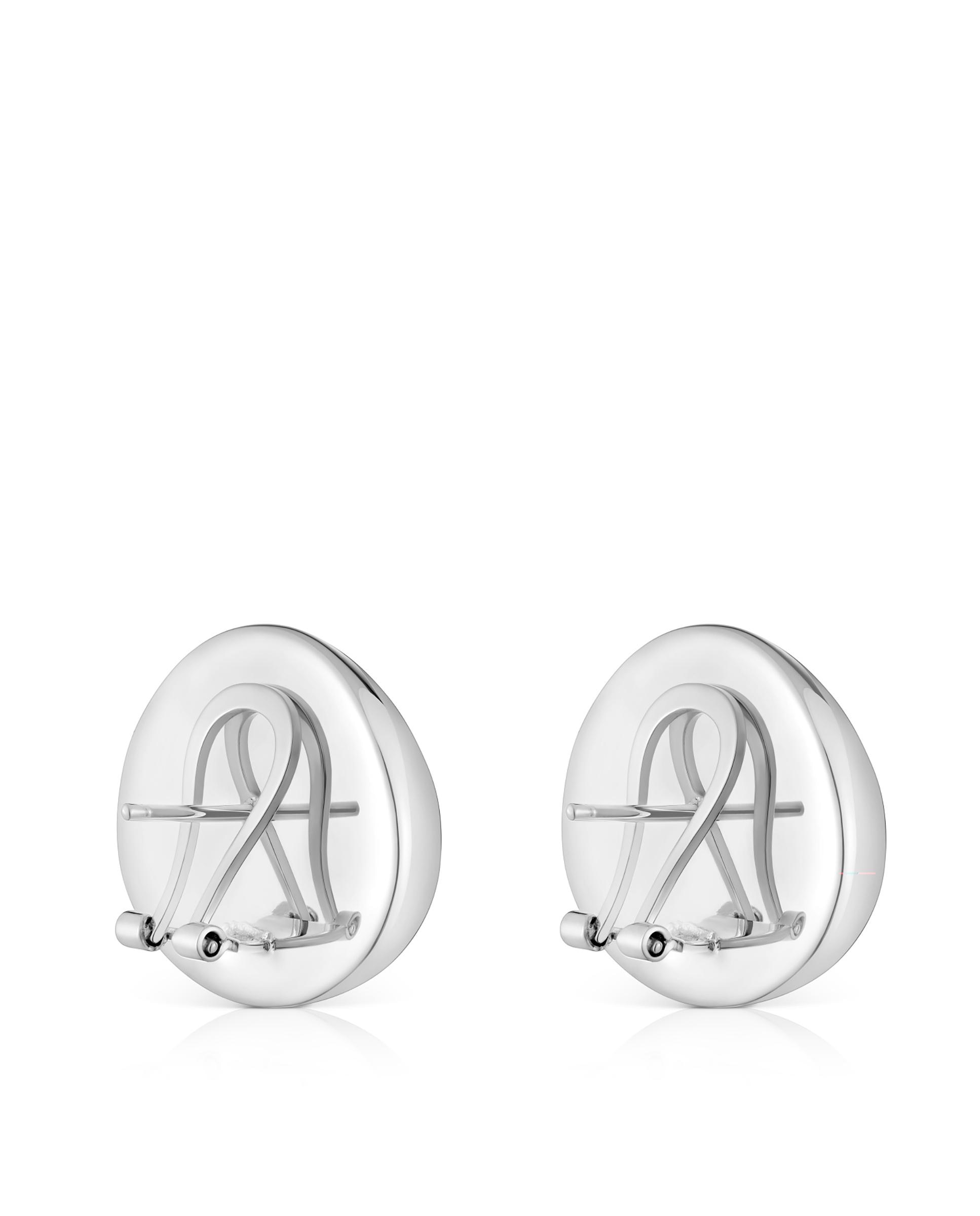 Brincos Daisy de Prata de 22 Mm Prateado-3
