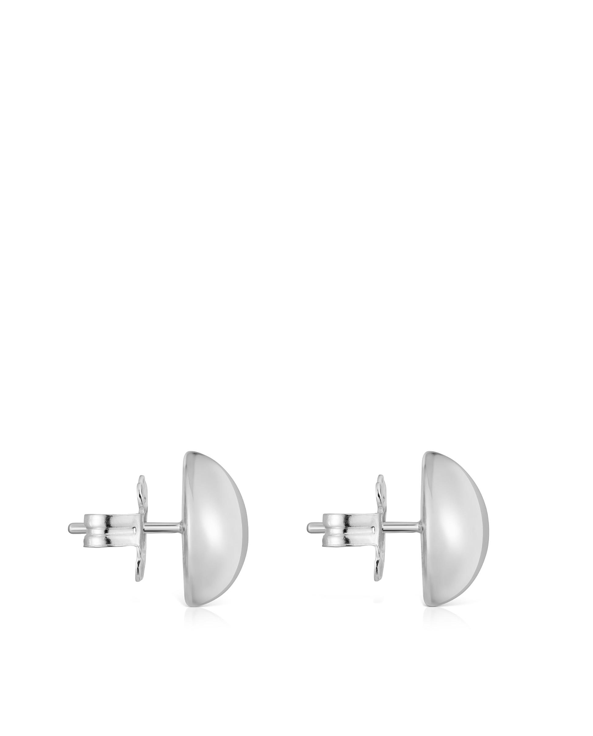 Brincos Daisy de Prata de 12 Mm Prateado-2