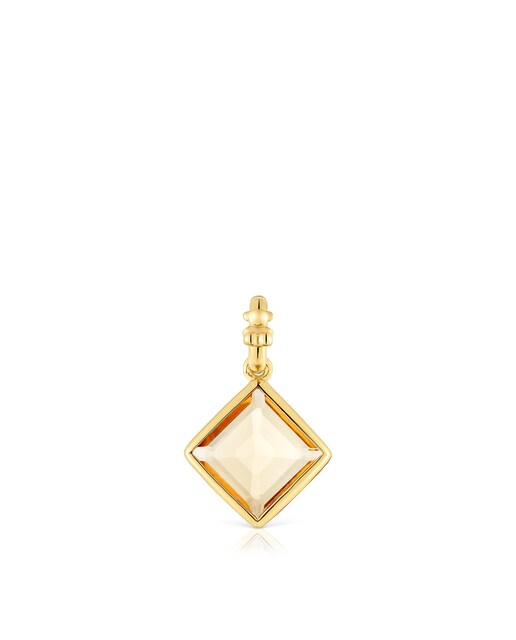 Imagem 0 de Pingente Medallions Pequeno Banhado em Ouro 18 kt sobre Prata com Citrino