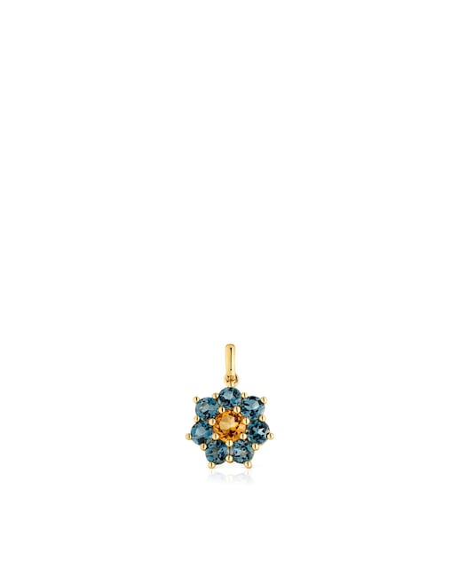 Imagem 0 de Pingente Daisy de Ouro e Pedras