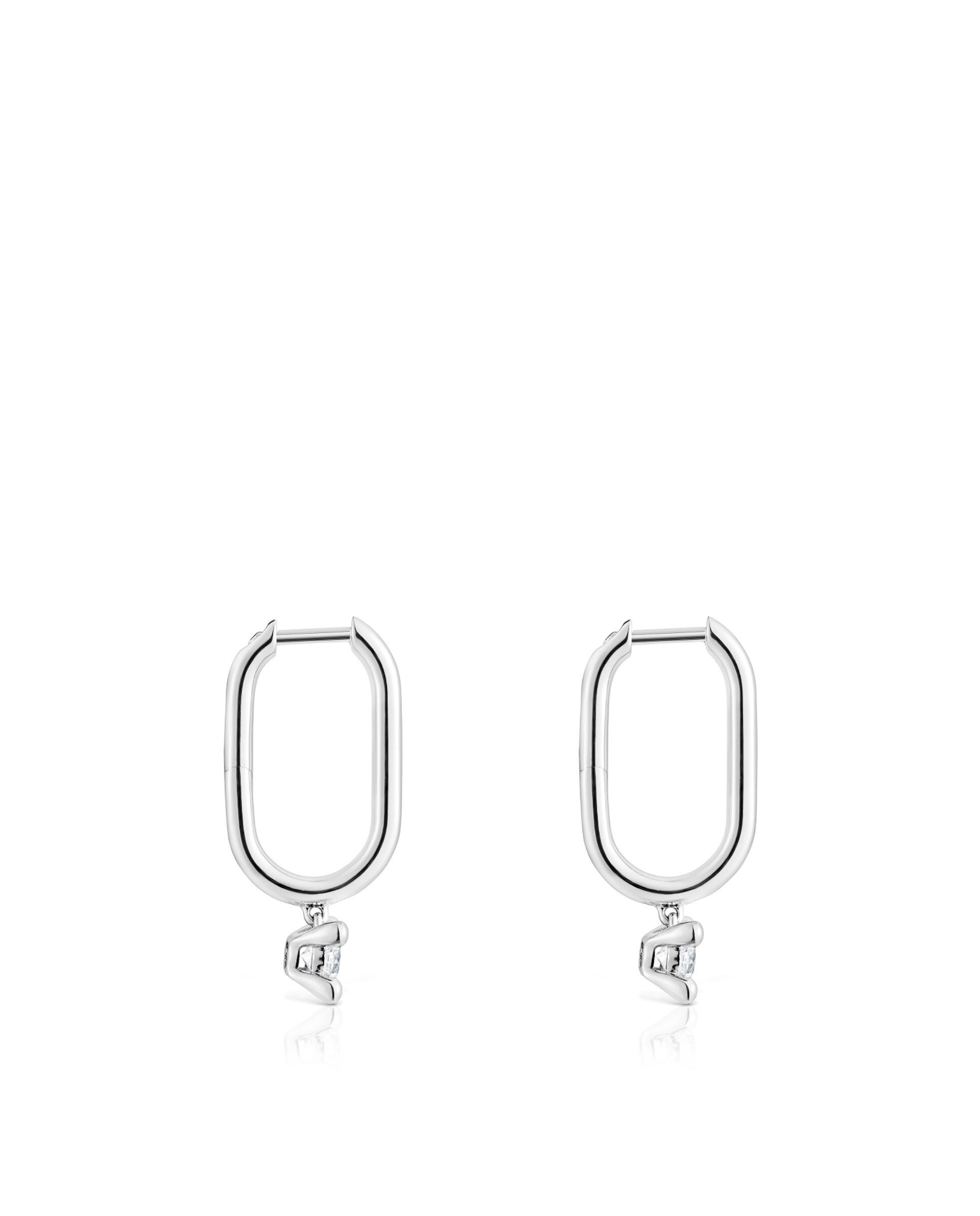 Brincos de Aro Shine Lgd de Platino com Diamantes Criados em Laboratório 0,36 Ct Branco-2