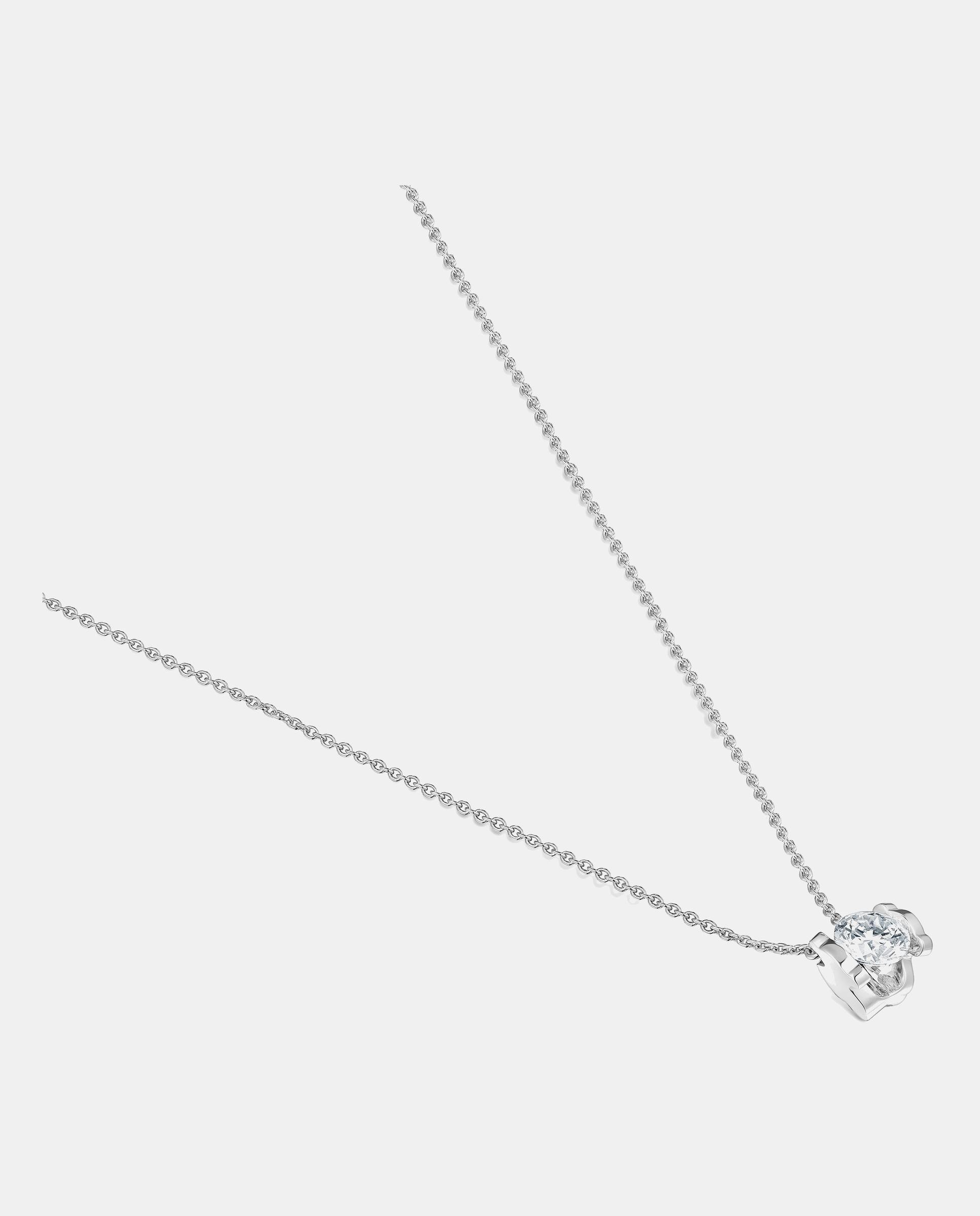 Colar Sweet Diamonds Lgd de Platina com Diamante Lapidação Brilhante Criado em Laboratório 0,50 Ct Branco-2