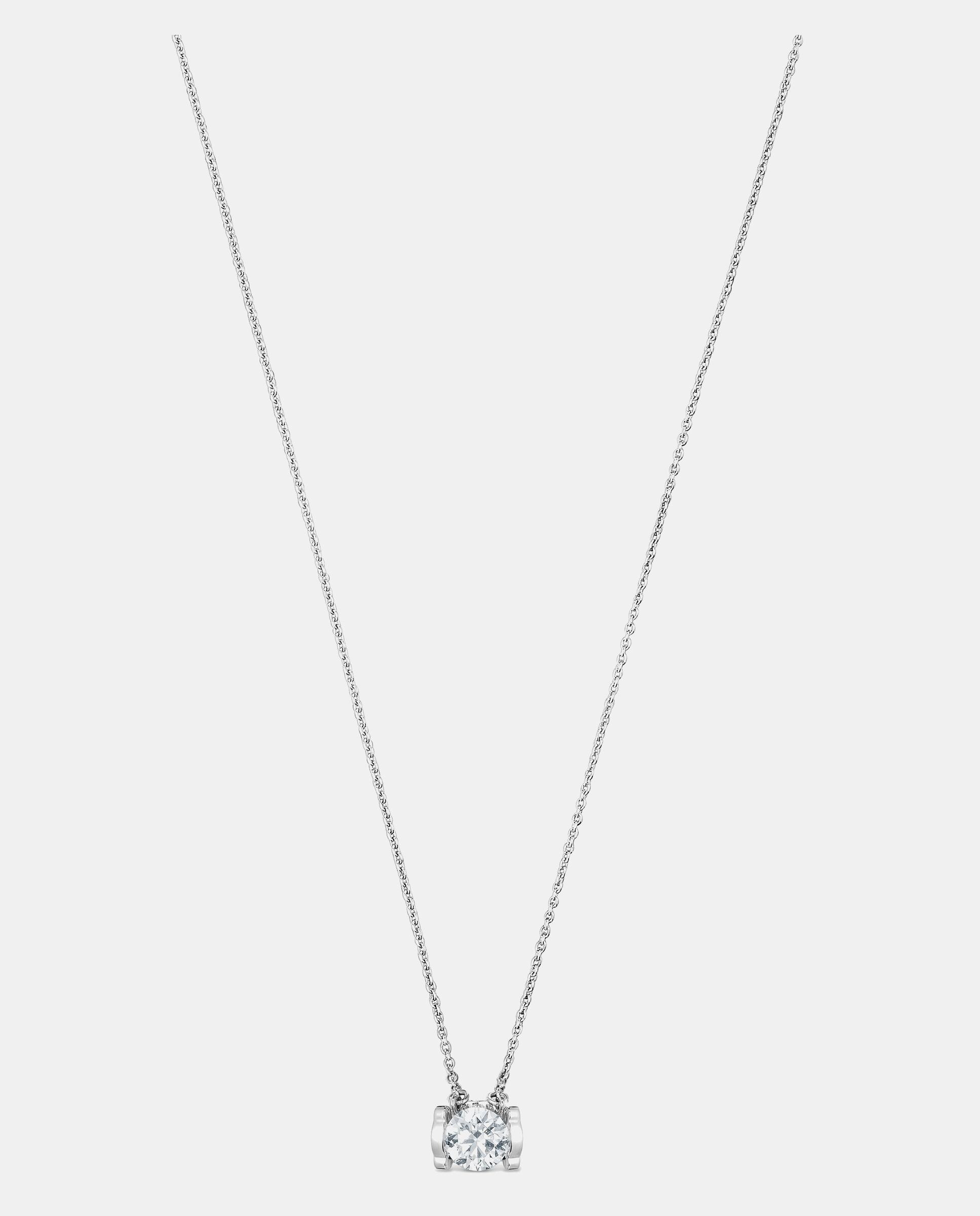 Colar Sweet Diamonds Lgd de Platina com Diamante Lapidação Brilhante Criado em Laboratório 0,50 Ct Branco-3