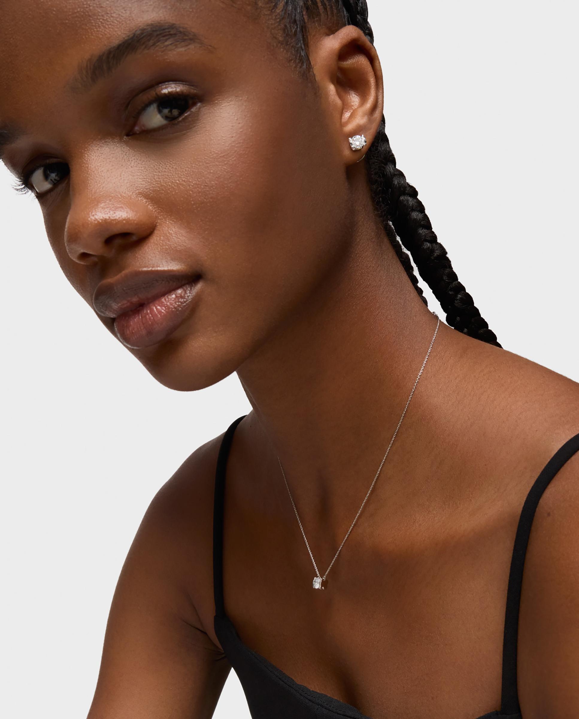 Colar Sweet Diamonds Lgd de Platina com Diamante Lapidação Brilhante Criado em Laboratório 0,50 Ct Branco-4