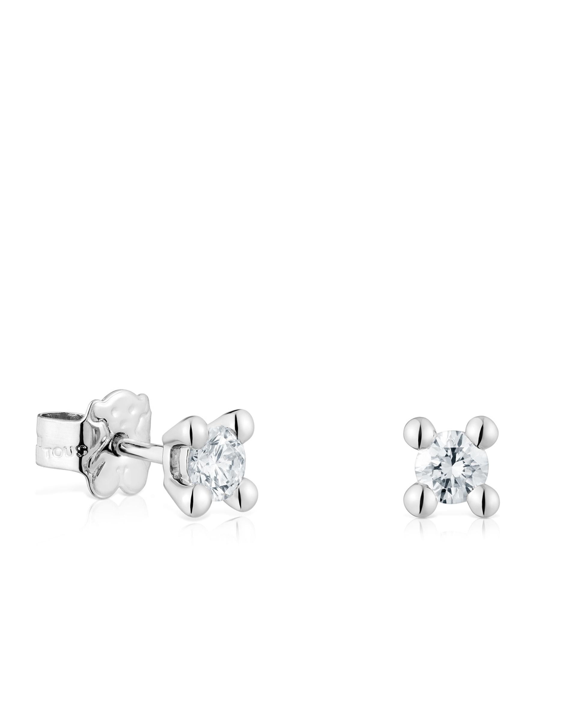 Brincos Shine Lgd de Platina com Diamantes Criados em Laboratório 0,36 Ct Branco-1