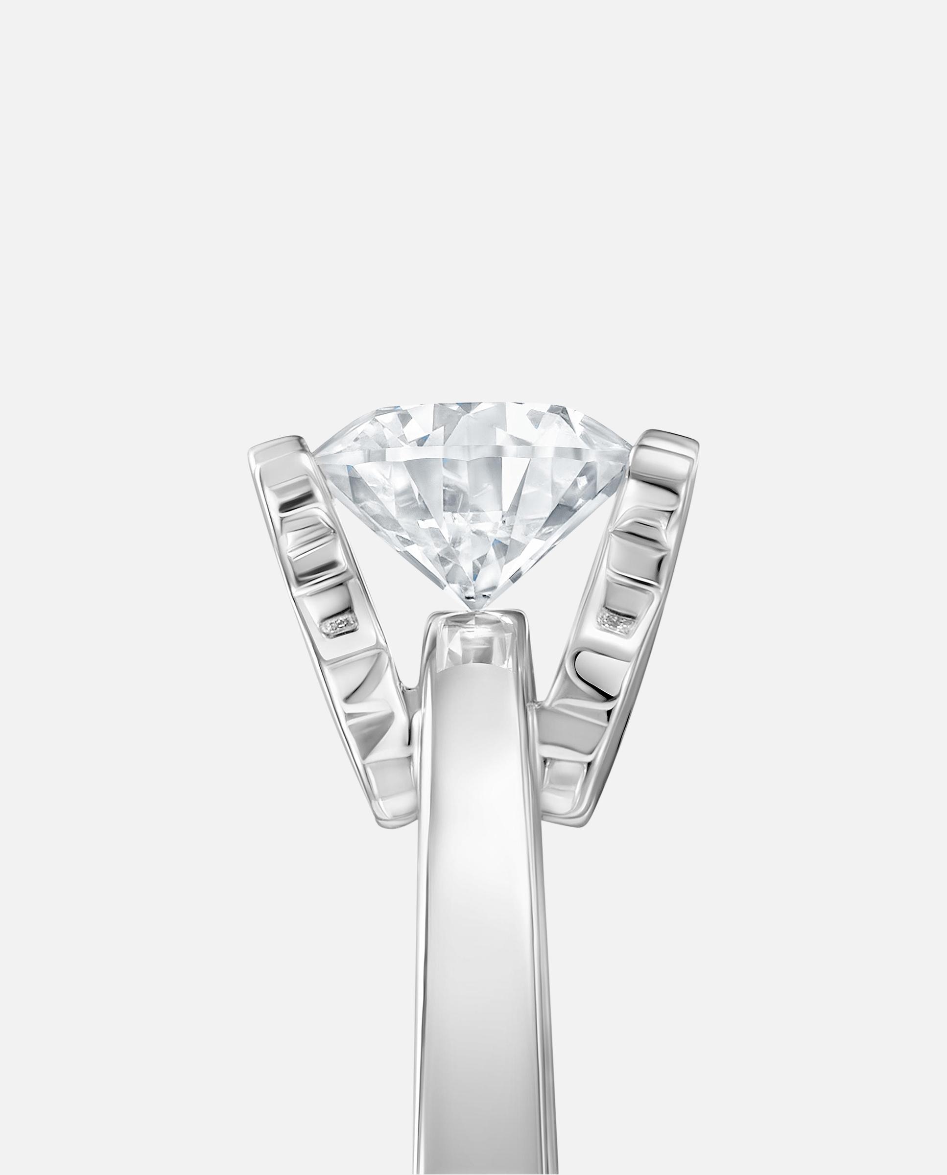 Anel Solitário Sweet Diamonds Lgd de Platina com Diamante Criado em Laboratório de 0,50 Ct Branco-4