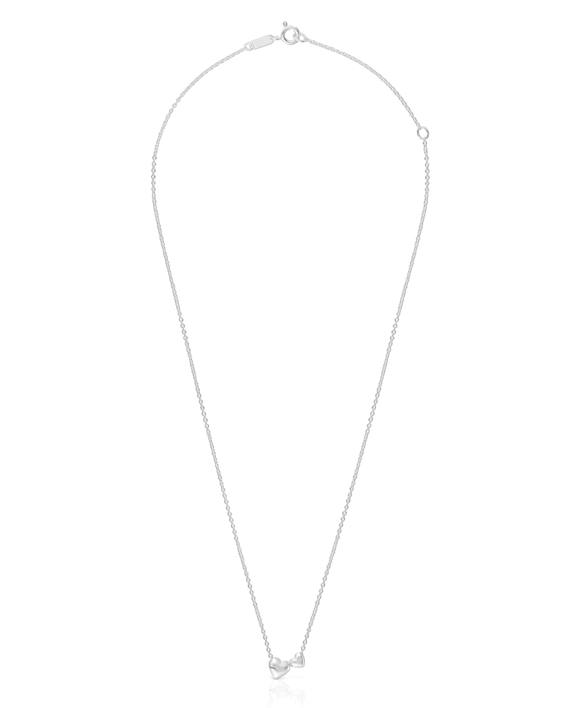 Imagem 0 de Colar Garden Of Love Curto de Prata com Coração