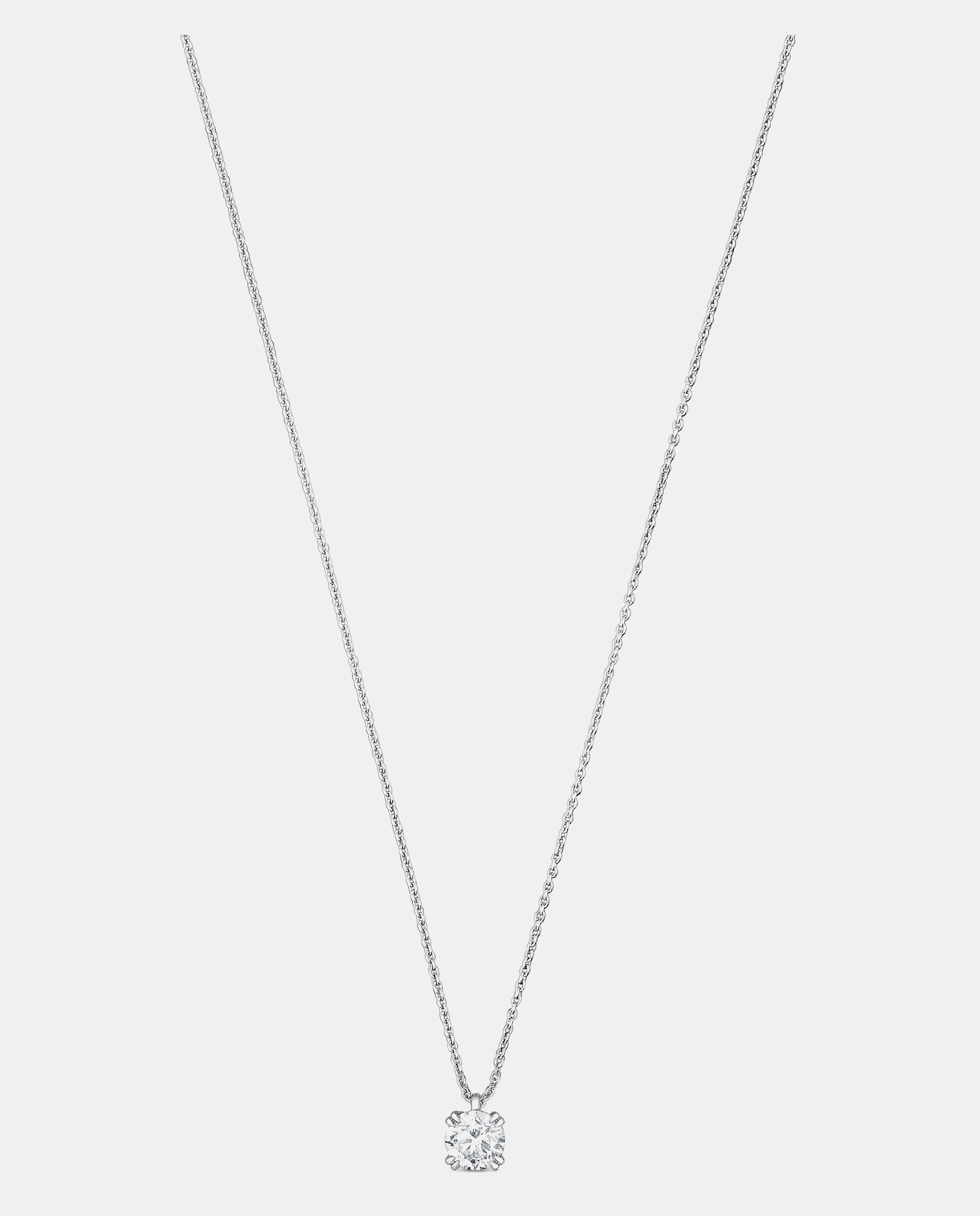 Colar de Platina com Diamante Lapidação Brilhante Criado em Laboratório 0,50 Ct Tous Essentials Lgd Branco-3