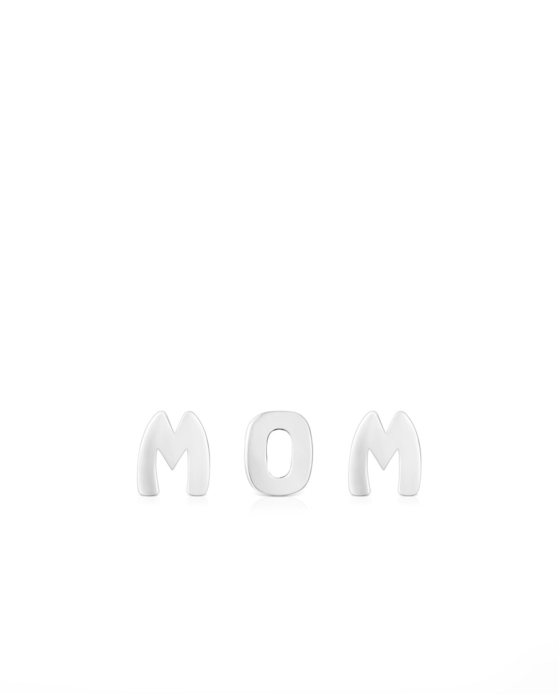 Charms de Três Letras Tous Mom de Prata Prateado-1