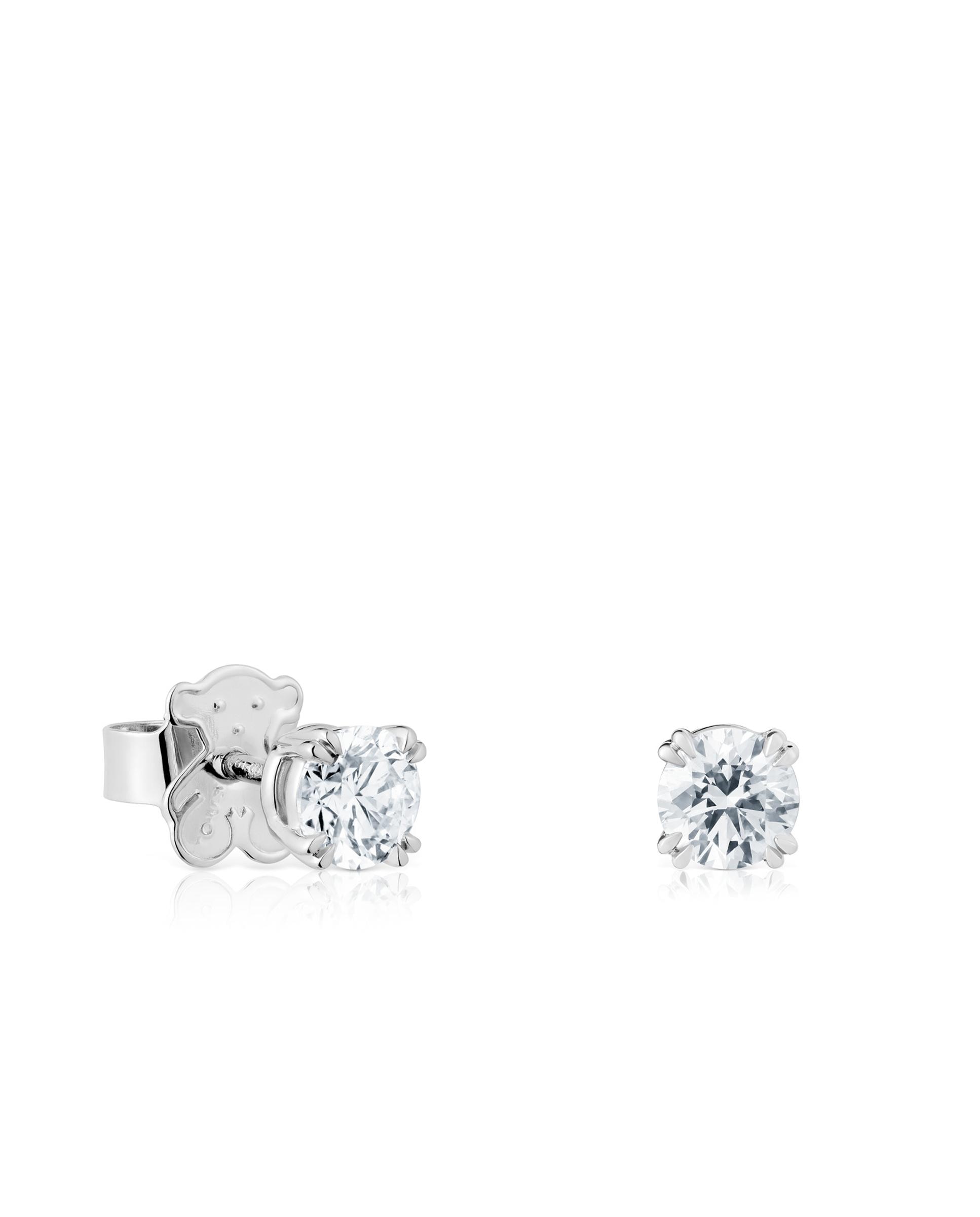 Brincos Essentials Lgd de Platina com Diamantes Criados em Laboratório 1,00 Ct Branco-1