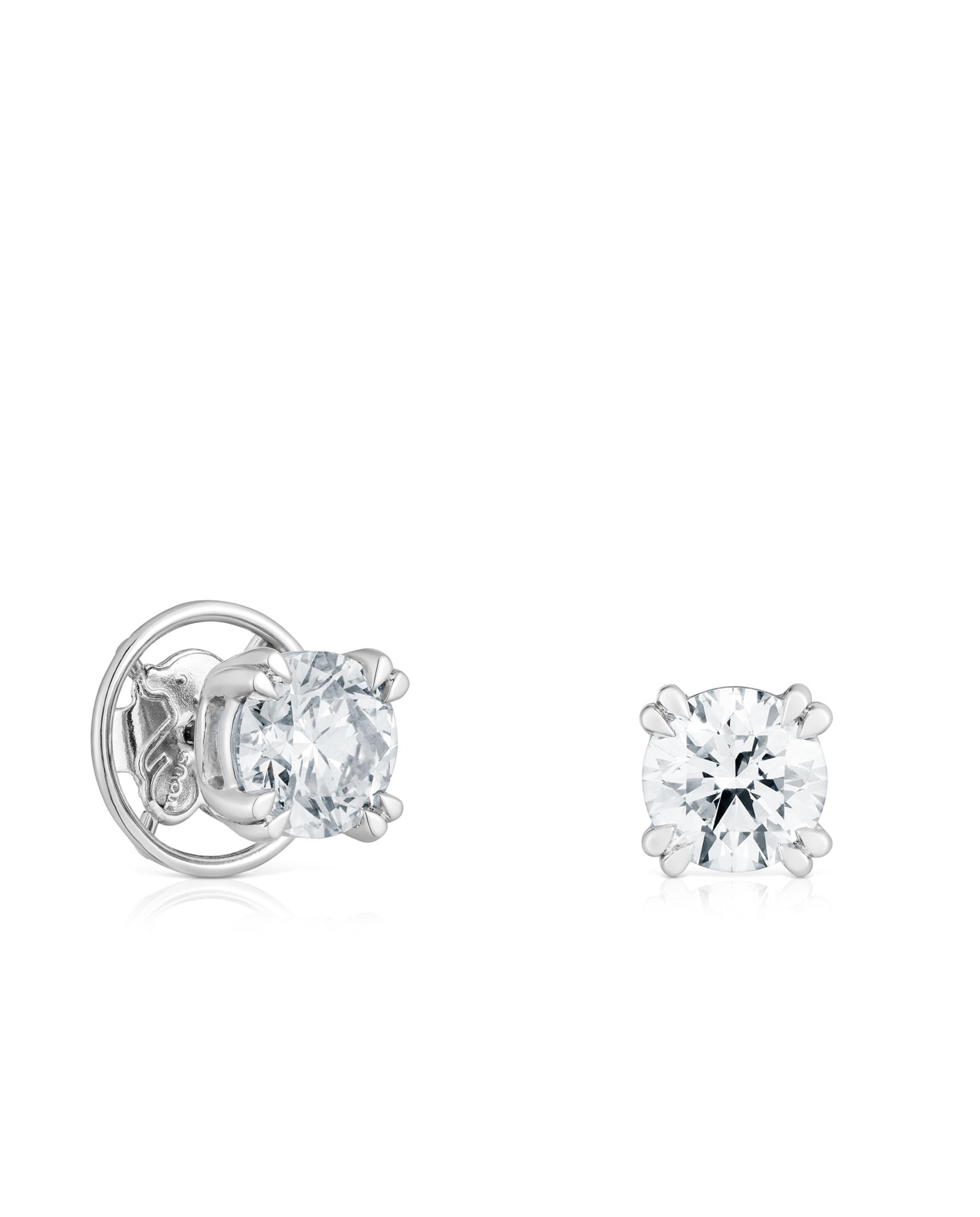 Brincos Essentials Lgd de Platina com Diamantes Criados em Laboratório 3,00 Ct Branco-1