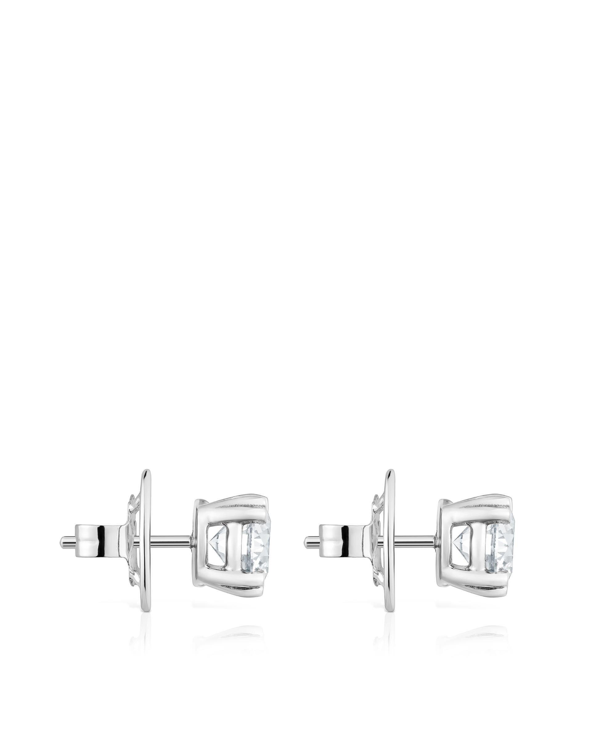 Brincos Essentials Lgd de Platina com Diamantes Criados em Laboratório 3,00 Ct Branco-2