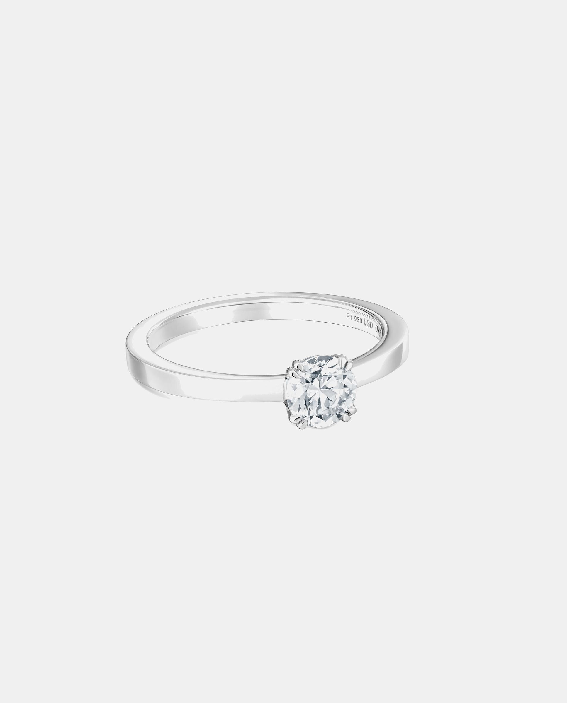 Anel Solitário Essentials Lgd de Platina com Diamante Criado em Laboratório de 0,50 Ct Branco-2