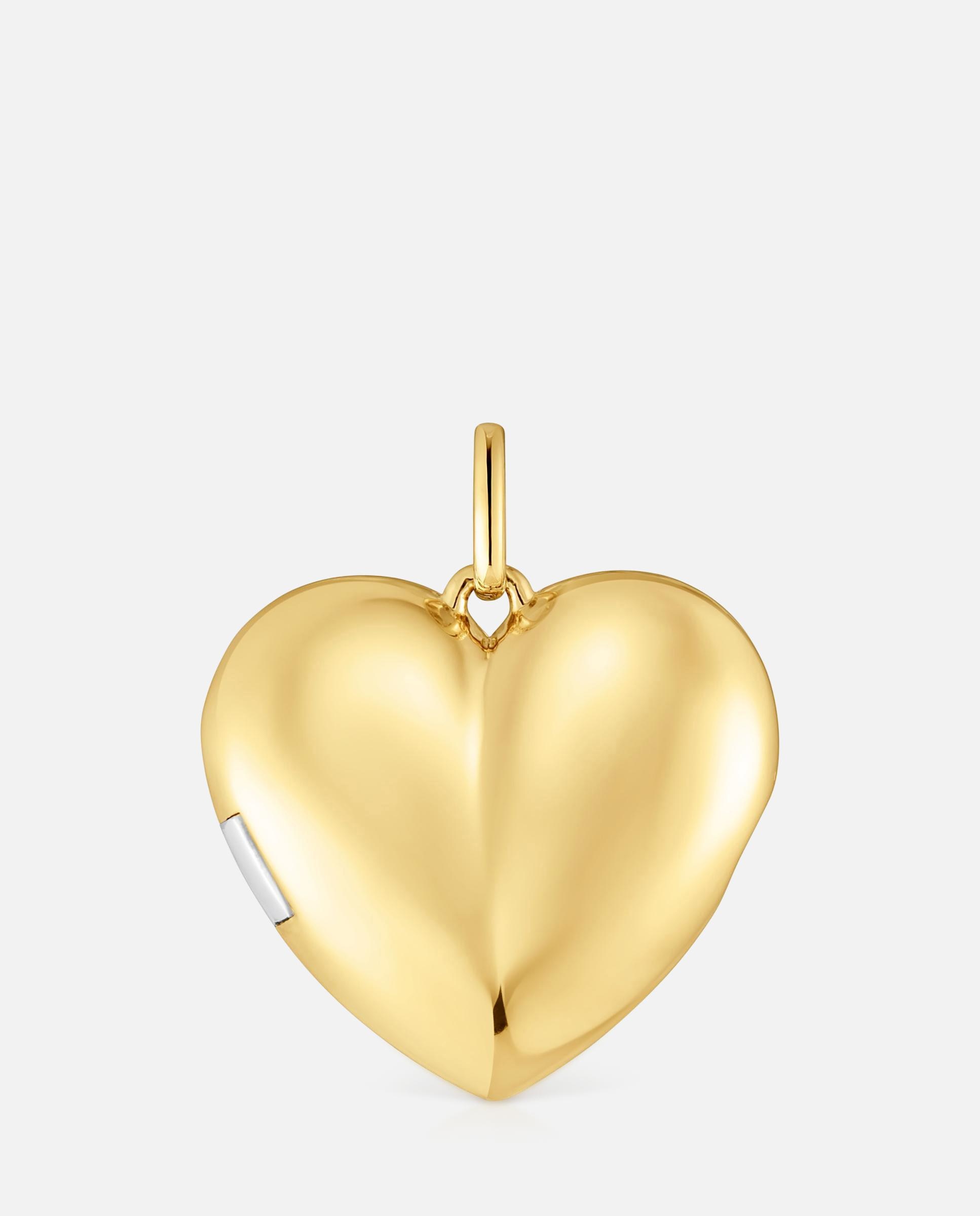 Pendente Medallions Coração Bicolor Dourado-1