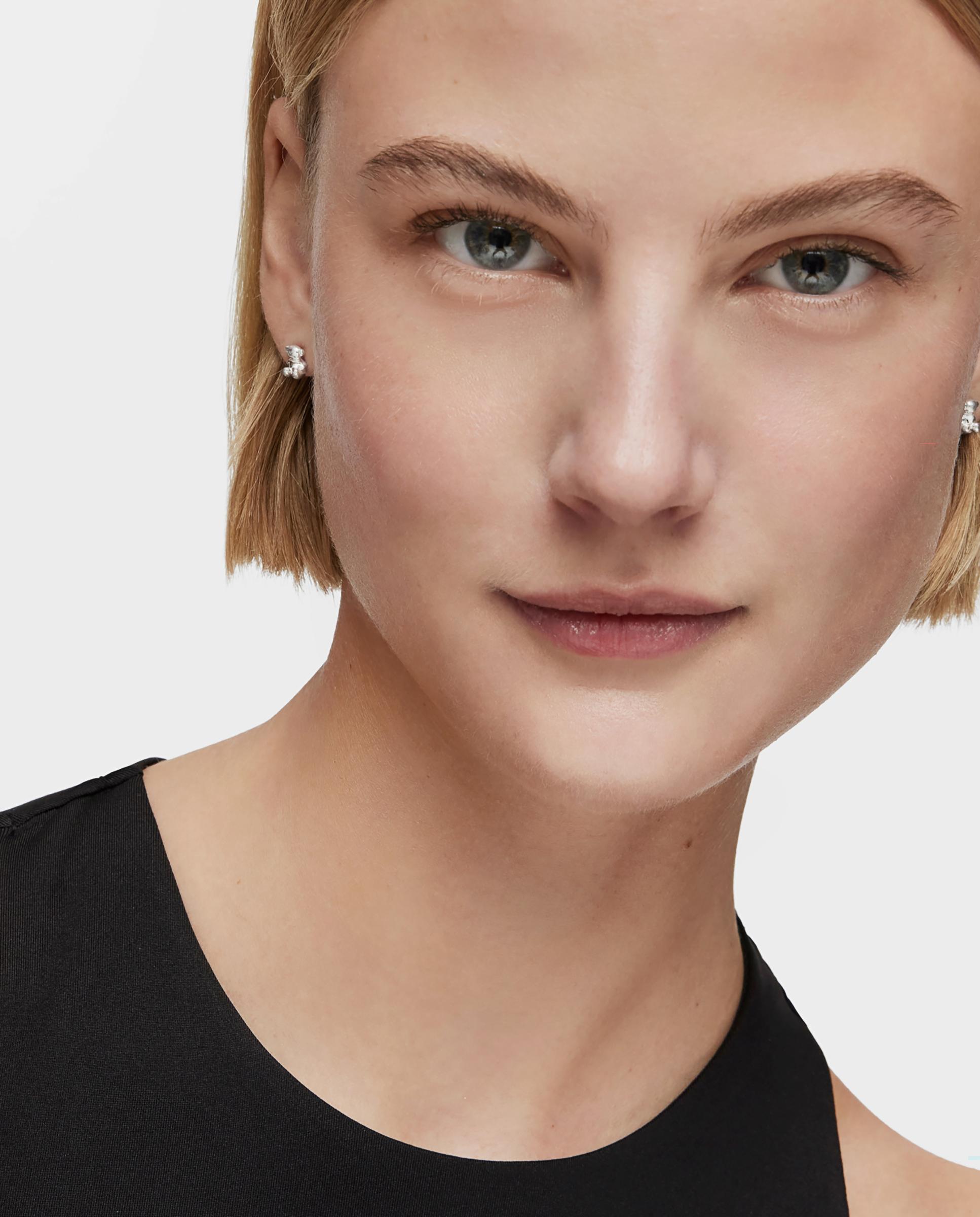 Brincos Bold Bear Urso de Prata Prateado-4