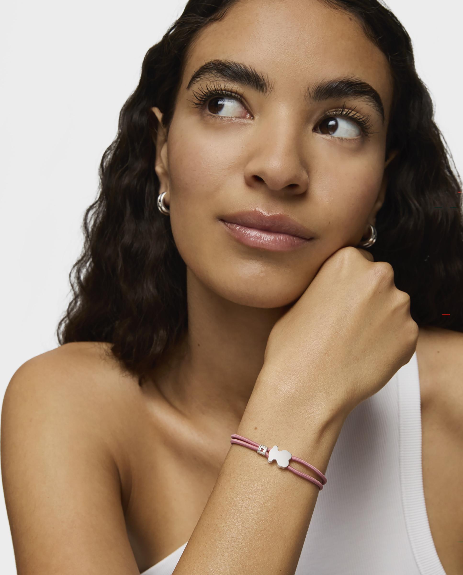 Pulseira Sweet Dolls Elástica Rosa Multicolor-5