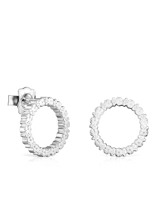 Imagem 0 de Brincos Straight Médios Disco de Prata