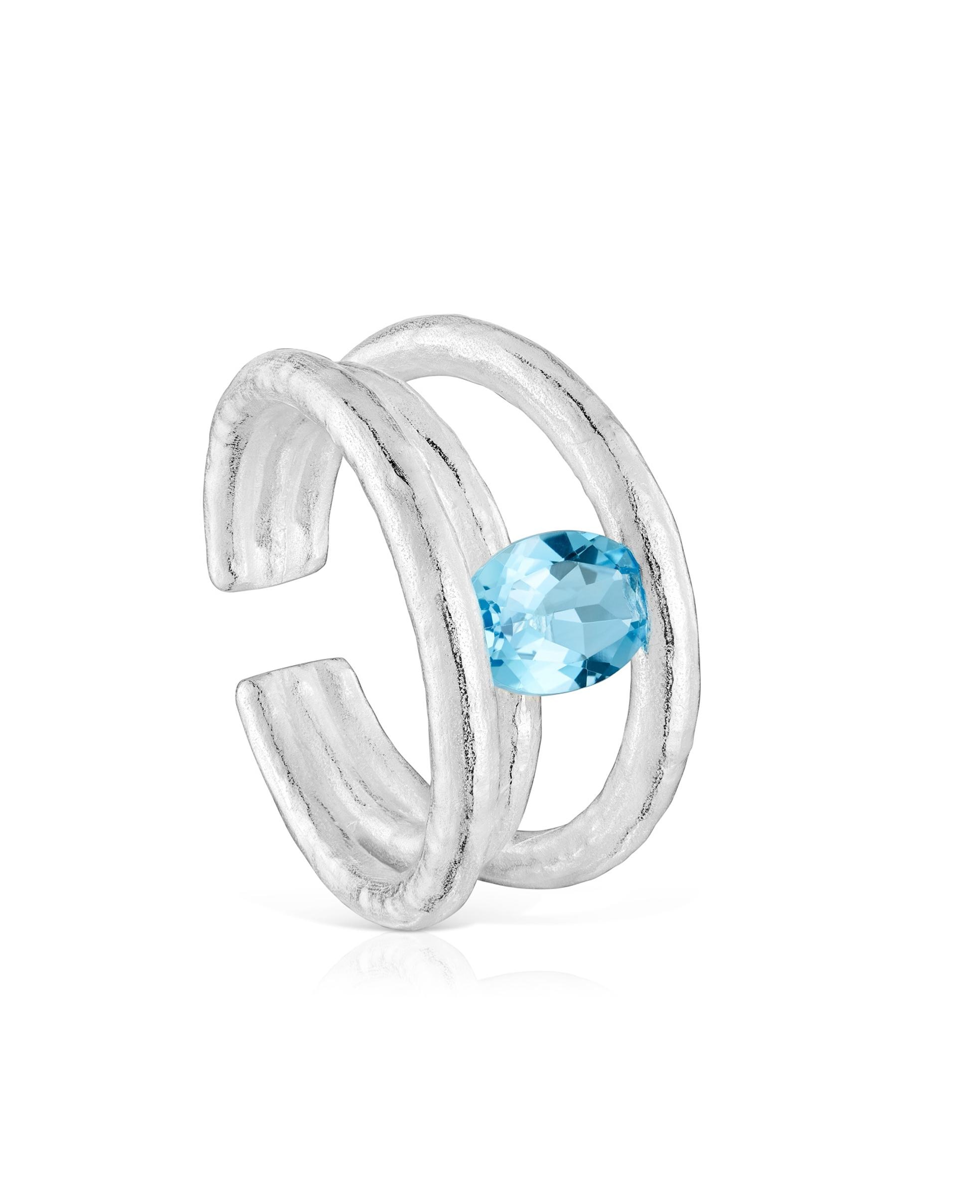 Imagem 0 de Anel Duna de Prata e Topázio