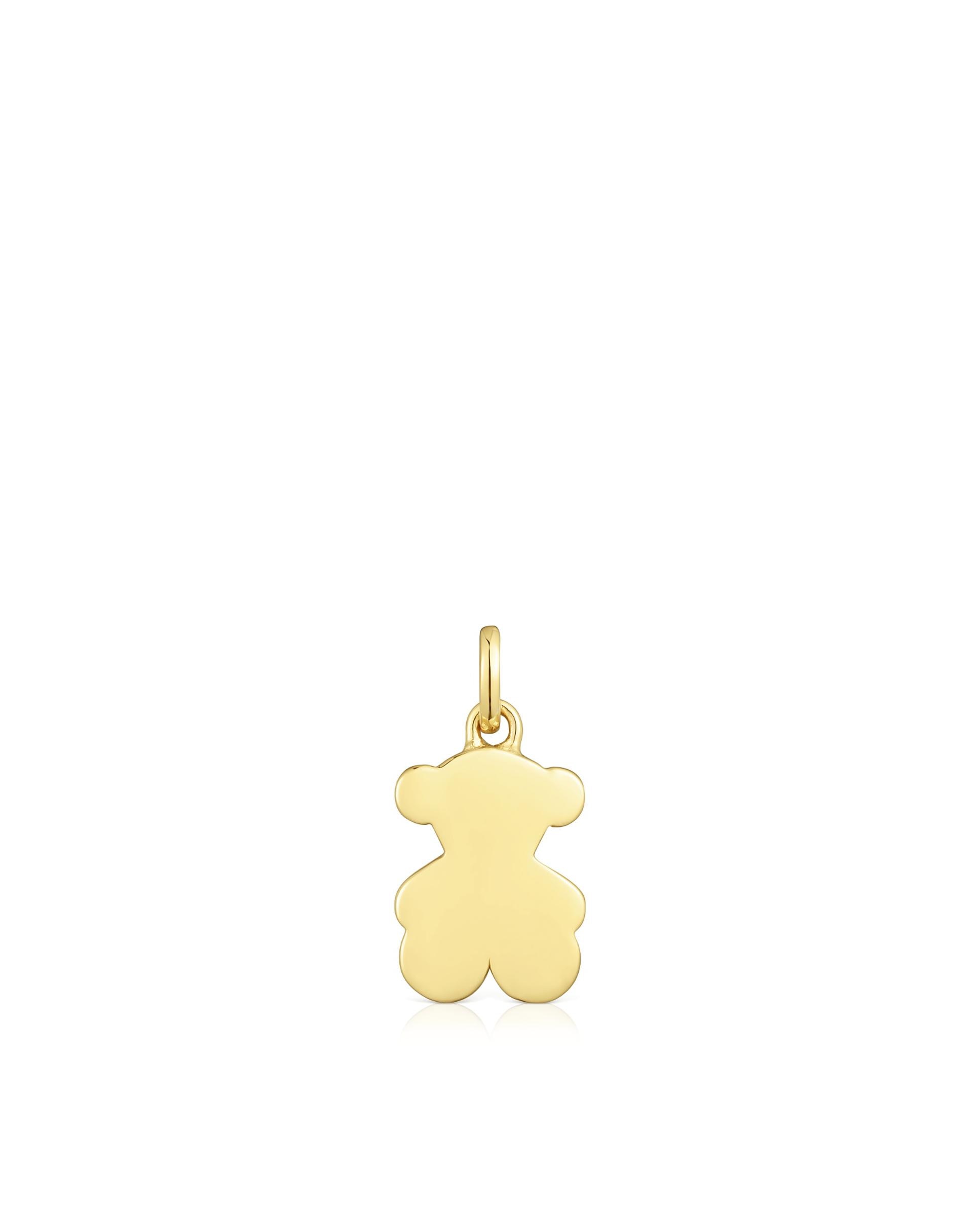 Pendente Sweet Dolls Médio Urso de Ouro 12 Mm Dourado-1