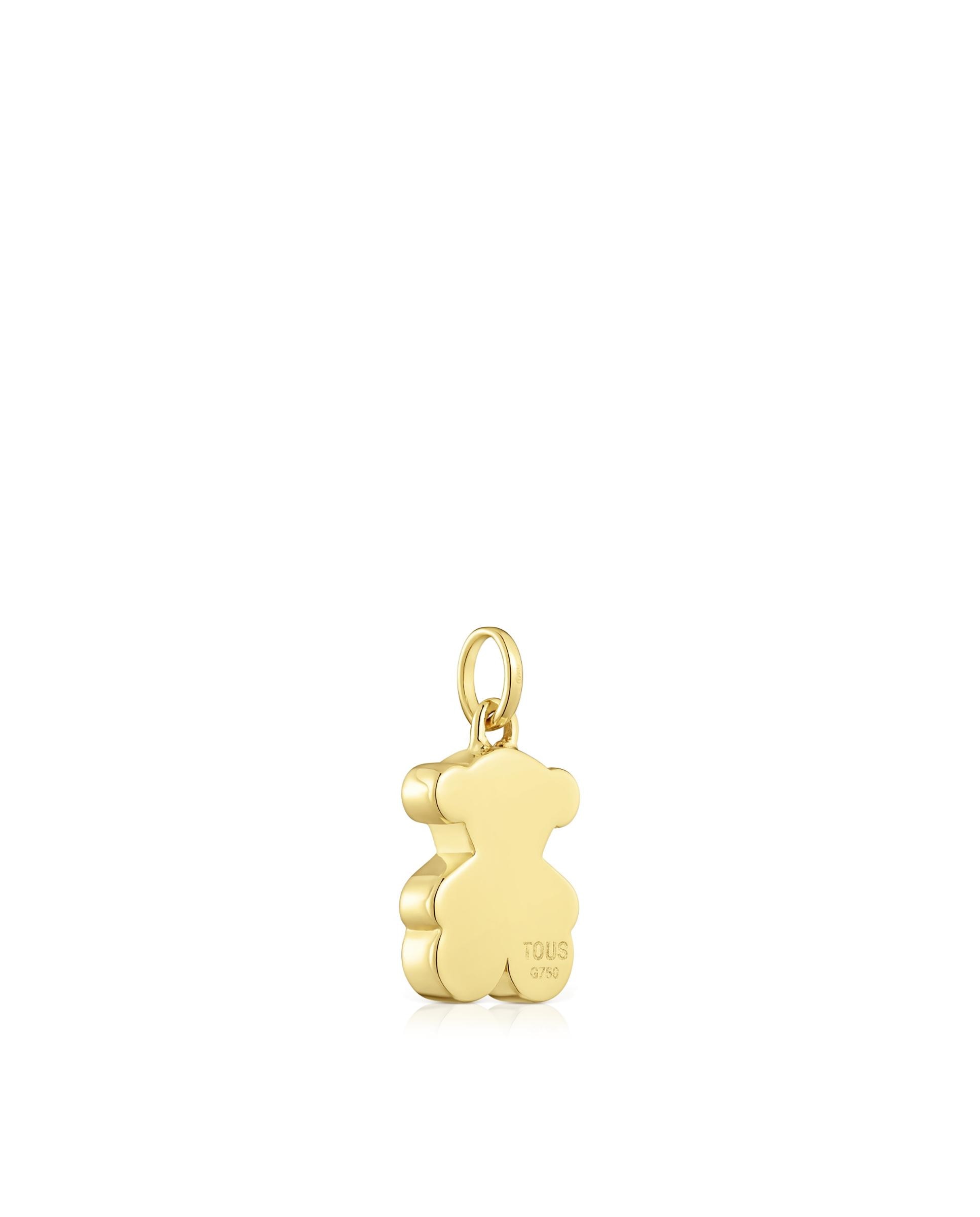 Pendente Sweet Dolls Médio Urso de Ouro 12 Mm Dourado-2