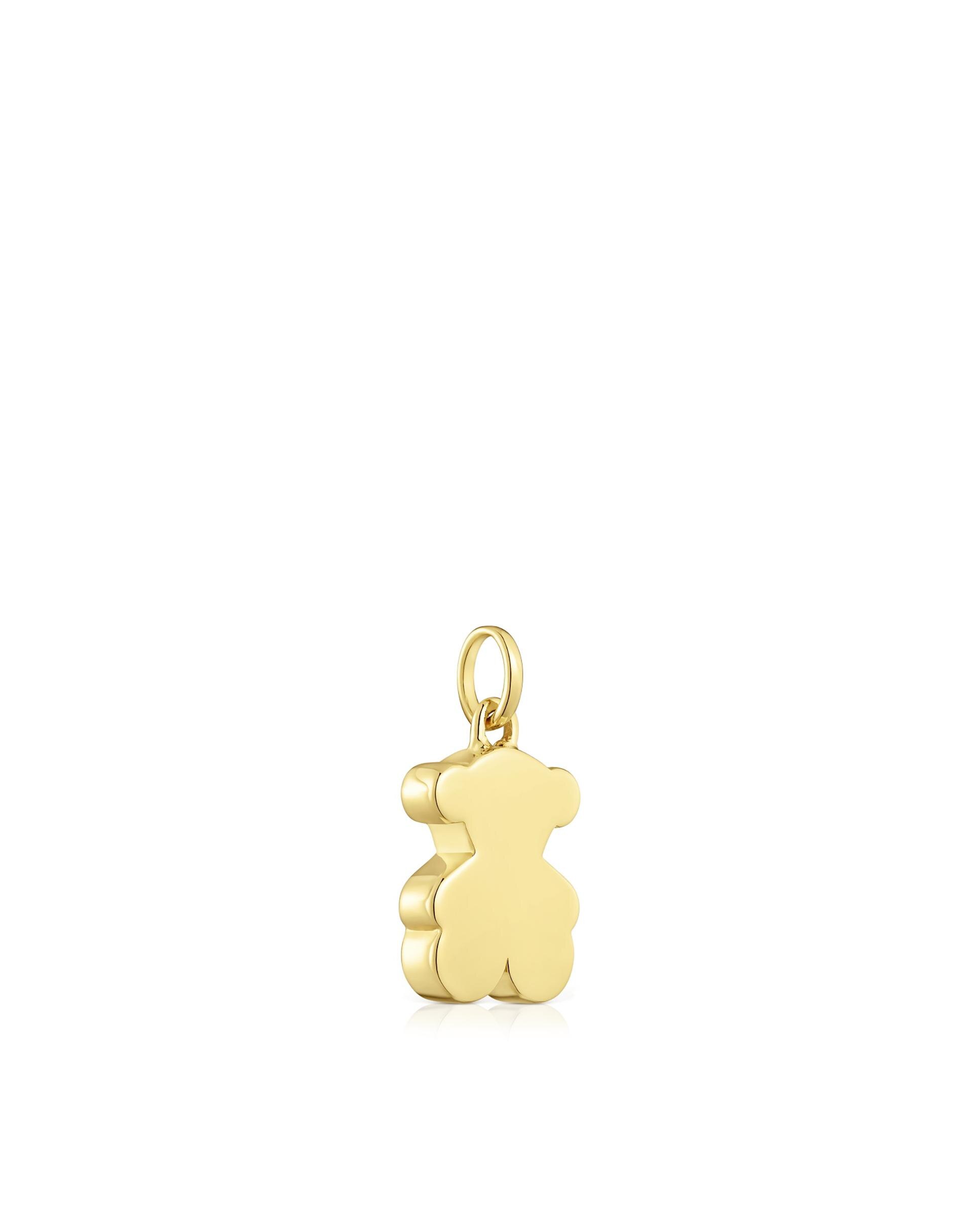 Pendente Sweet Dolls Médio Urso de Ouro 12 Mm Dourado-3