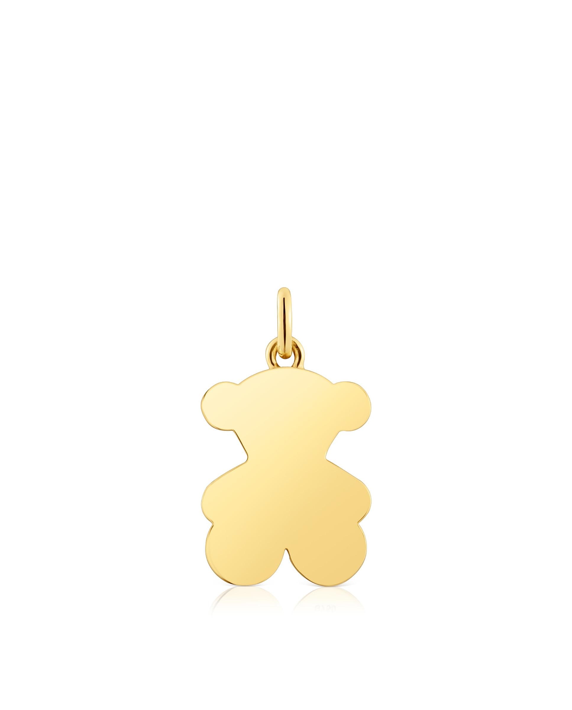 Pendente Sweet Dolls Médio Urso de Ouro 18 Mm Dourado-1