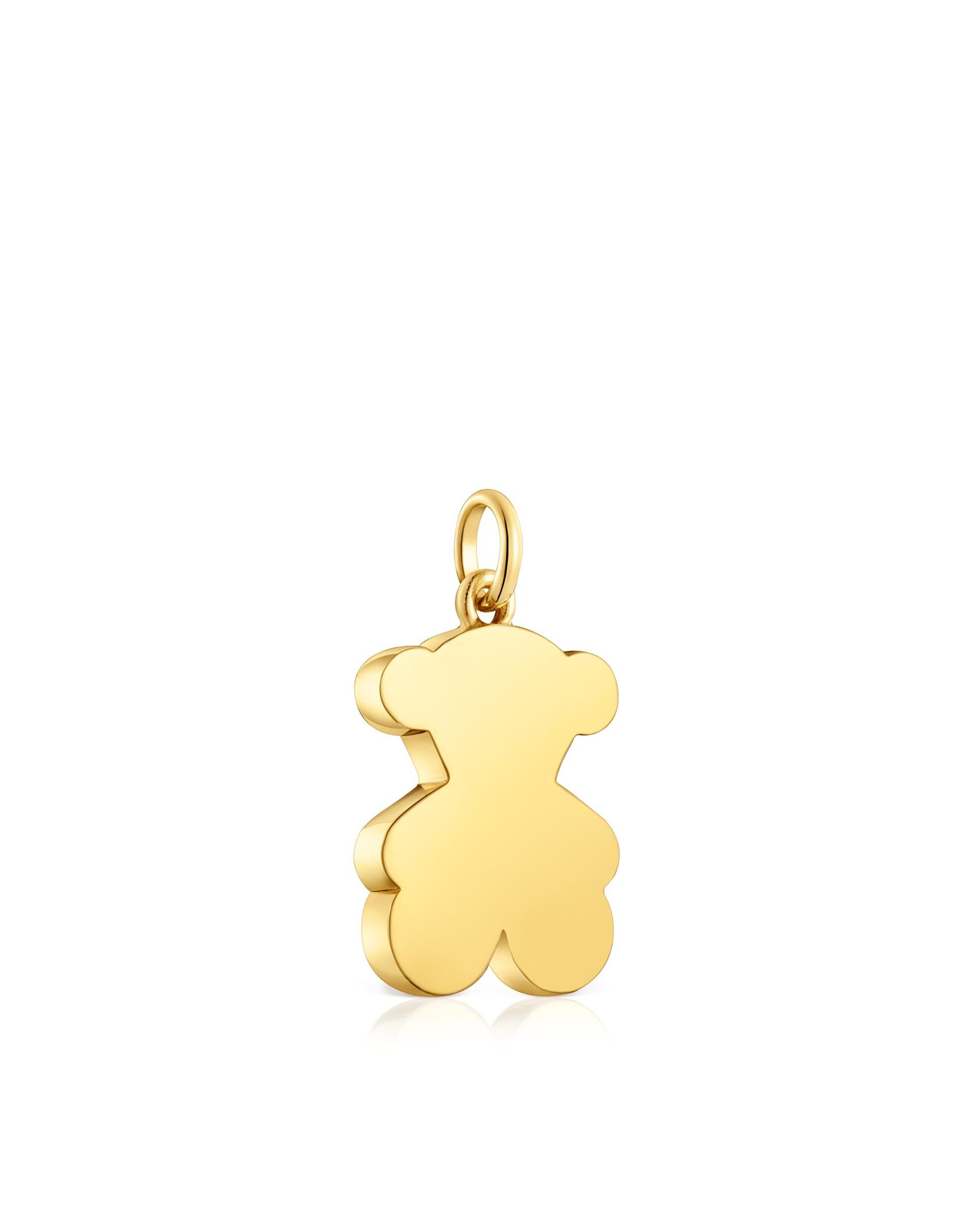Pendente Sweet Dolls Médio Urso de Ouro 18 Mm Dourado-2